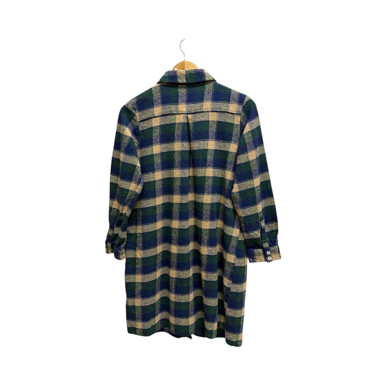 Japanese Brand VINTAGE T’bis STUDIO CHEKERED FLANNEL BUTTON UP LONG SHIRT Size M / US 6-8 / IT 42-44 - 2 Thumbnail