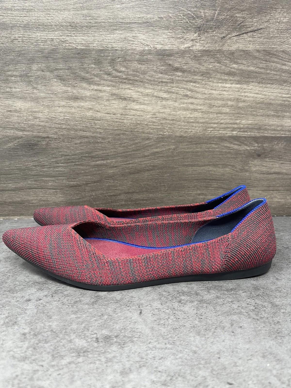 Rothy's Rothys The Point Flats Womens Size 9 Red Slip On Pointed Size US 9 / IT 39 - 1 Thumbnail