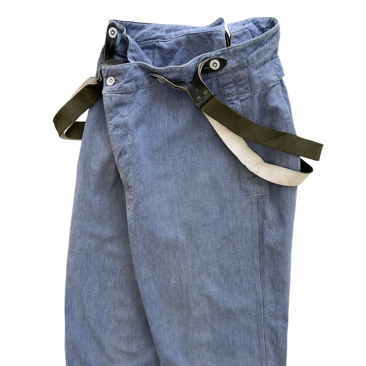 Vintage VINTAGE 1940 WWII SWISS PRISON WORK PANTS Size US 34 / EU 50 - 8 Thumbnail