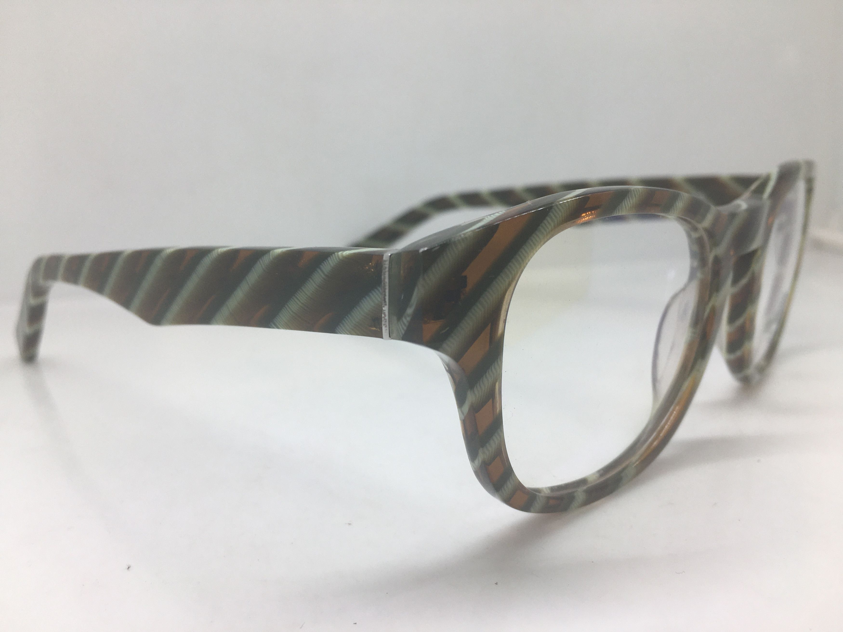 Other EYECRAFT Green Brown Key Hole Eyeglasses Frame Size ONE SIZE - 2 Thumbnail