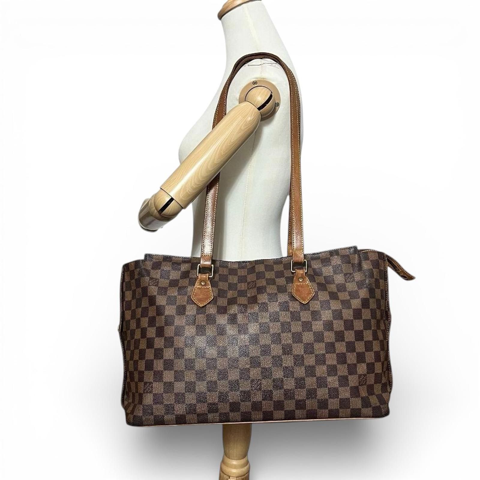 Louis Vuitton Louis Vuitton - Damier Ebene Canvas Tote Bag Size ONE SIZE - 4 Thumbnail