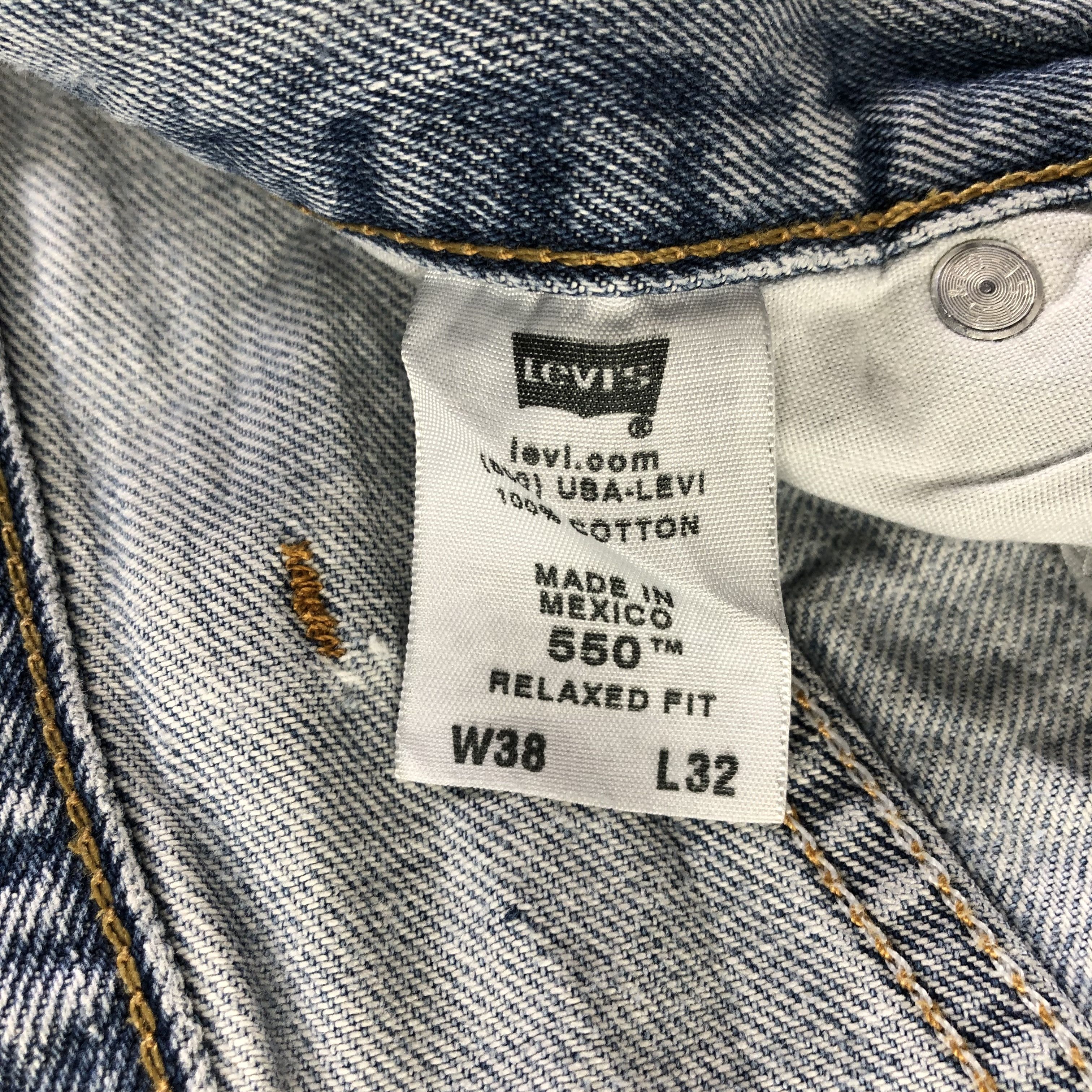 Levi's Vintage Light Wash Levis 550 Jeans-J3375 Size US 38 / EU 54 - 11 Thumbnail