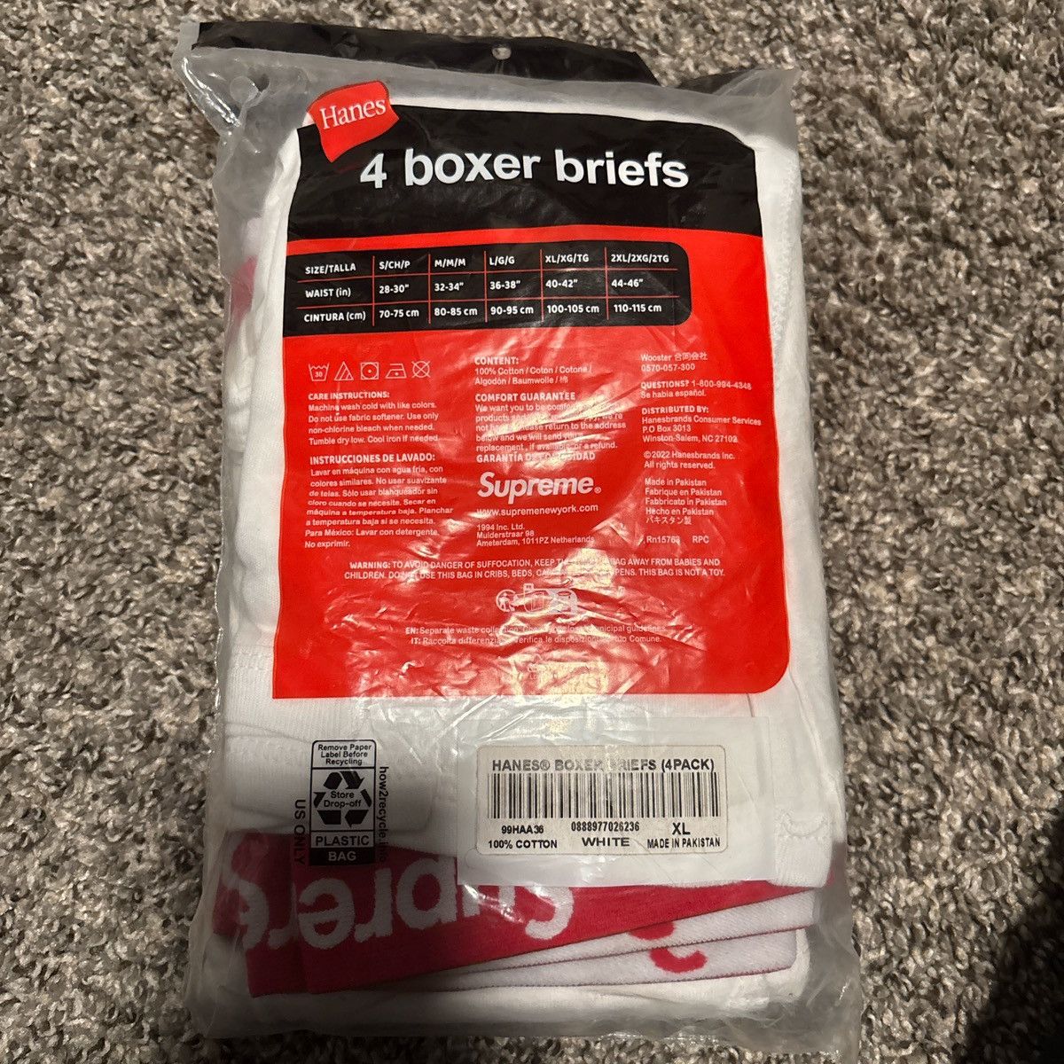 Supreme Supreme hanes boxers Size 40 - 3 Thumbnail
