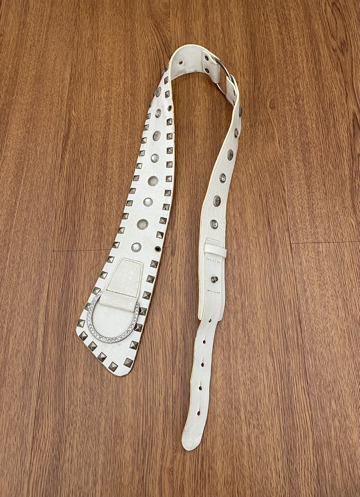 If Six Was Nine × Japanese Brand × Le Grande Bleu (L.G.B.) Wide studded crystal belt Size ONE SIZE - 1 Thumbnail