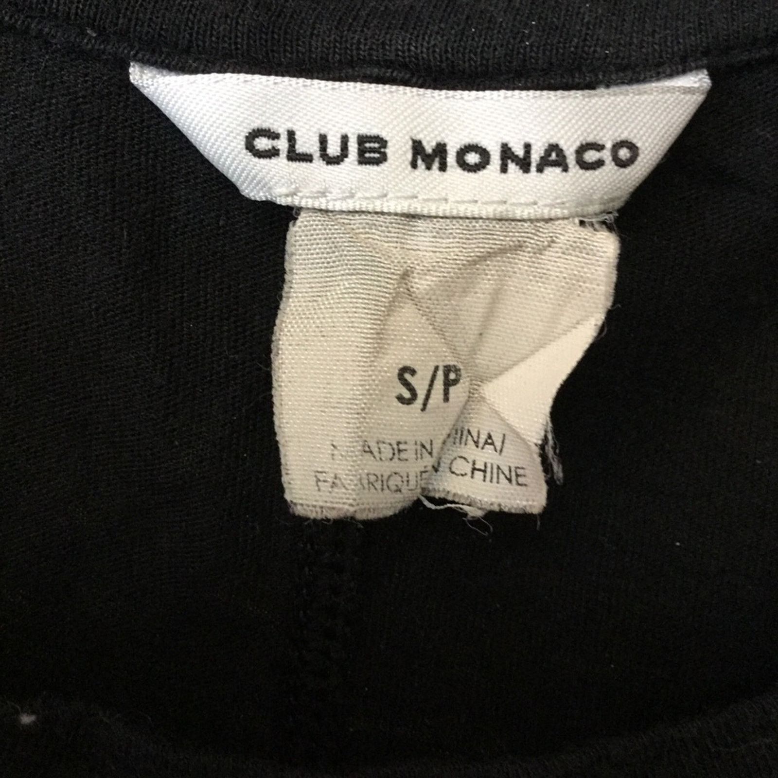Club Monaco Club Monaco Black Classic Short Sleeve T-Shirt Size S / US 4 / IT 40 - 3 Thumbnail