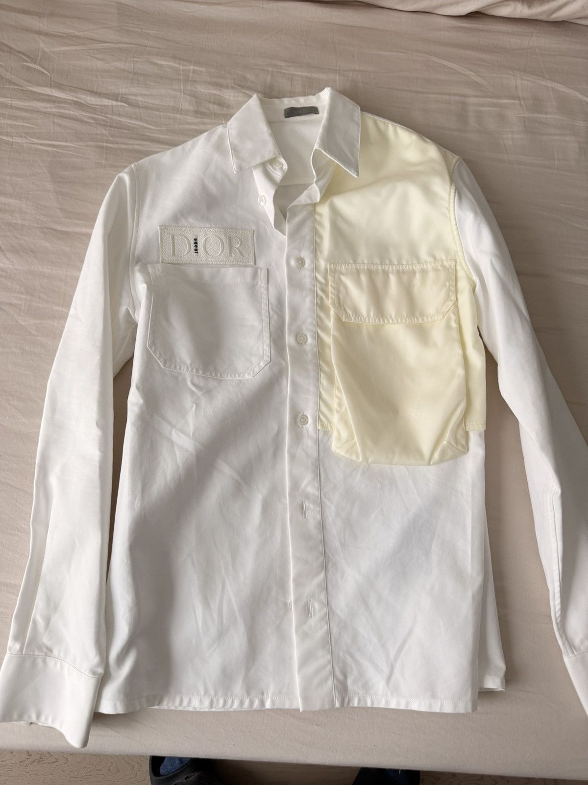 Dior × Sacai Dior x Sacai Button-up Cotton faille shirt Size US S / EU 44-46 / 1 - 1 Thumbnail