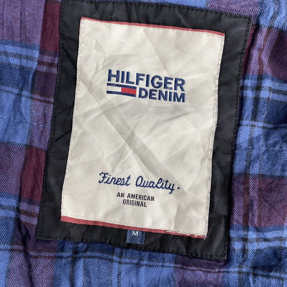 Vintage TOMMY HILFIGER Denim Black Bomber Jacket - Main Image