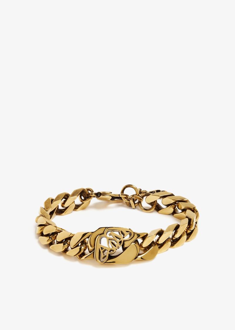 Alexander McQueen o1loc1c0625 Size:OS/ Seal Logo Chain Bracelet in Golden Size ONE SIZE - 1 Thumbnail