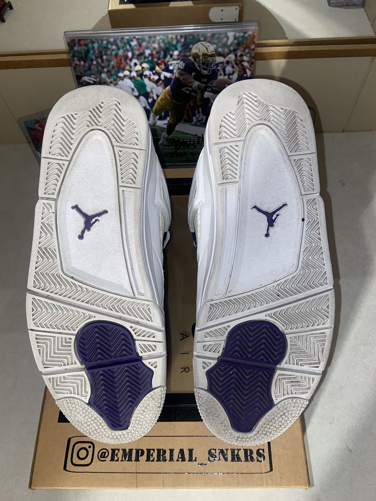 Jordan Brand Air Jordan Retro 4 Metallic Purple Size US 10.5 / EU 43-44 - 8 Thumbnail