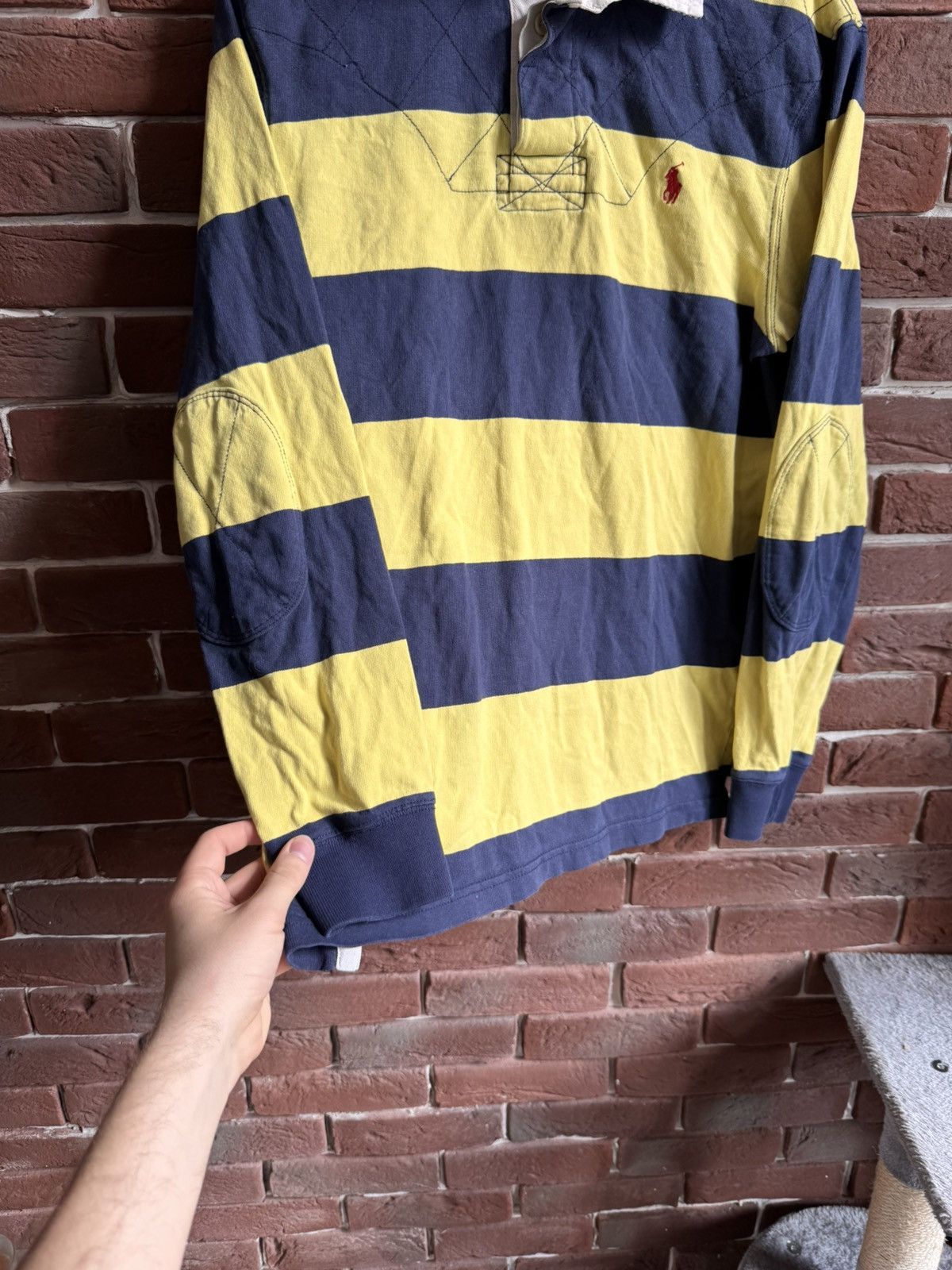 Polo Ralph Lauren Vintage Rugby Yellow Long Sleeve Polo Ralph Lauren PRL Size US M / EU 48-50 / 2 - 3 Thumbnail