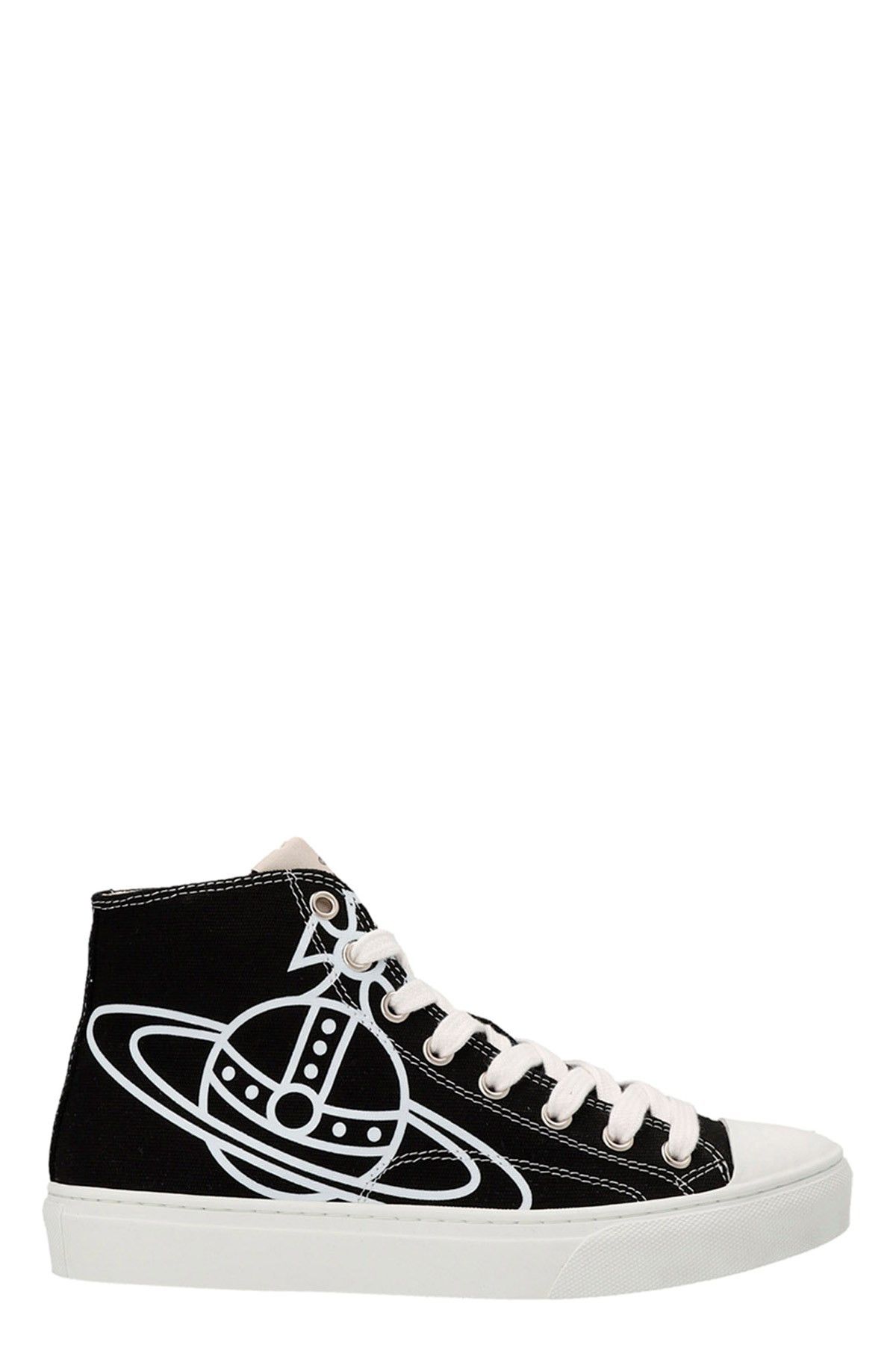 image of Vivienne Westwood 'plimsoll' Sneakers in White/Black, Women's (Size 8)