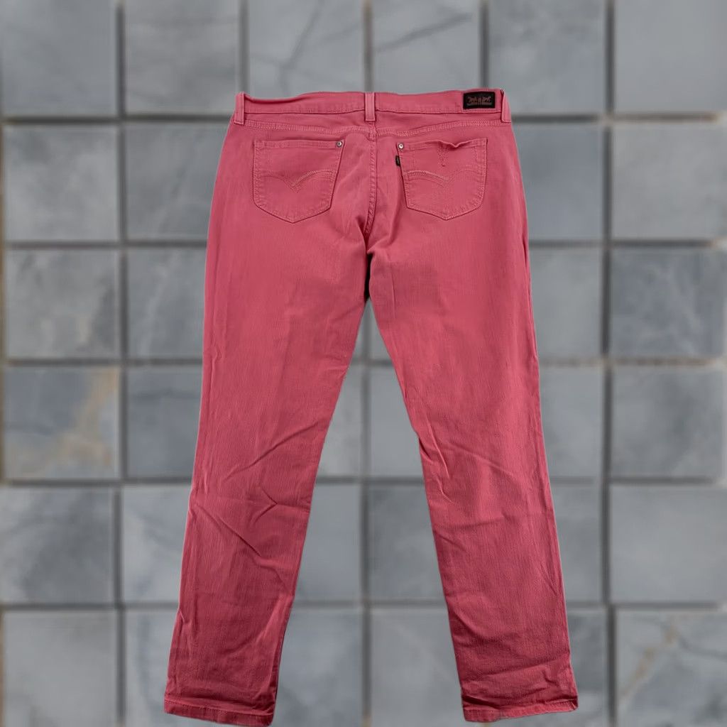 Levi's Levi's Jeans 524 Skinny Pink Distressed Slim Stretch Denim 33x32 Womens XS-XL - Levis Jeans 524 Pink Distressed Skinny Stretch Denim Womens 33x32 Size 24" / US 00 / IT 34 - 1 Thumbnail