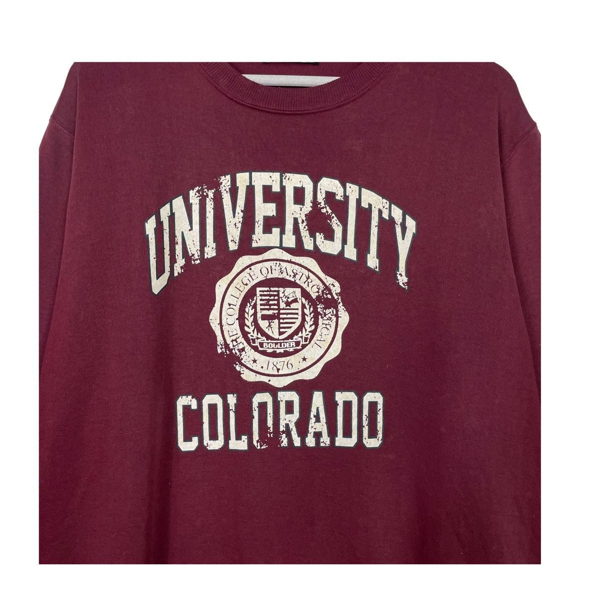 Japanese Brand 💥90s UNIVERSITY COLORADO BIG LOGO SWEATSHIRT Size US L / EU 52-54 / 3 - 6 Thumbnail