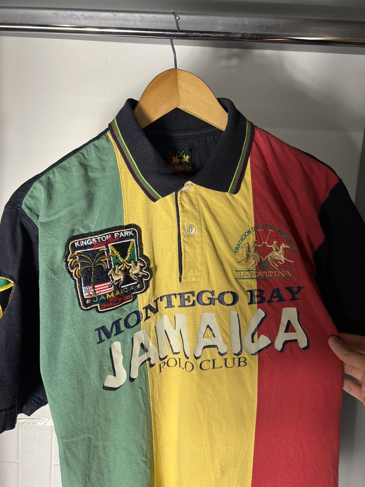 La Martina VINTAGE LA MARTINA JAMAICA POLO CLUB DESIGNER CASUAL Y2K 90s Size US L / EU 52-54 / 3 - 8 Thumbnail