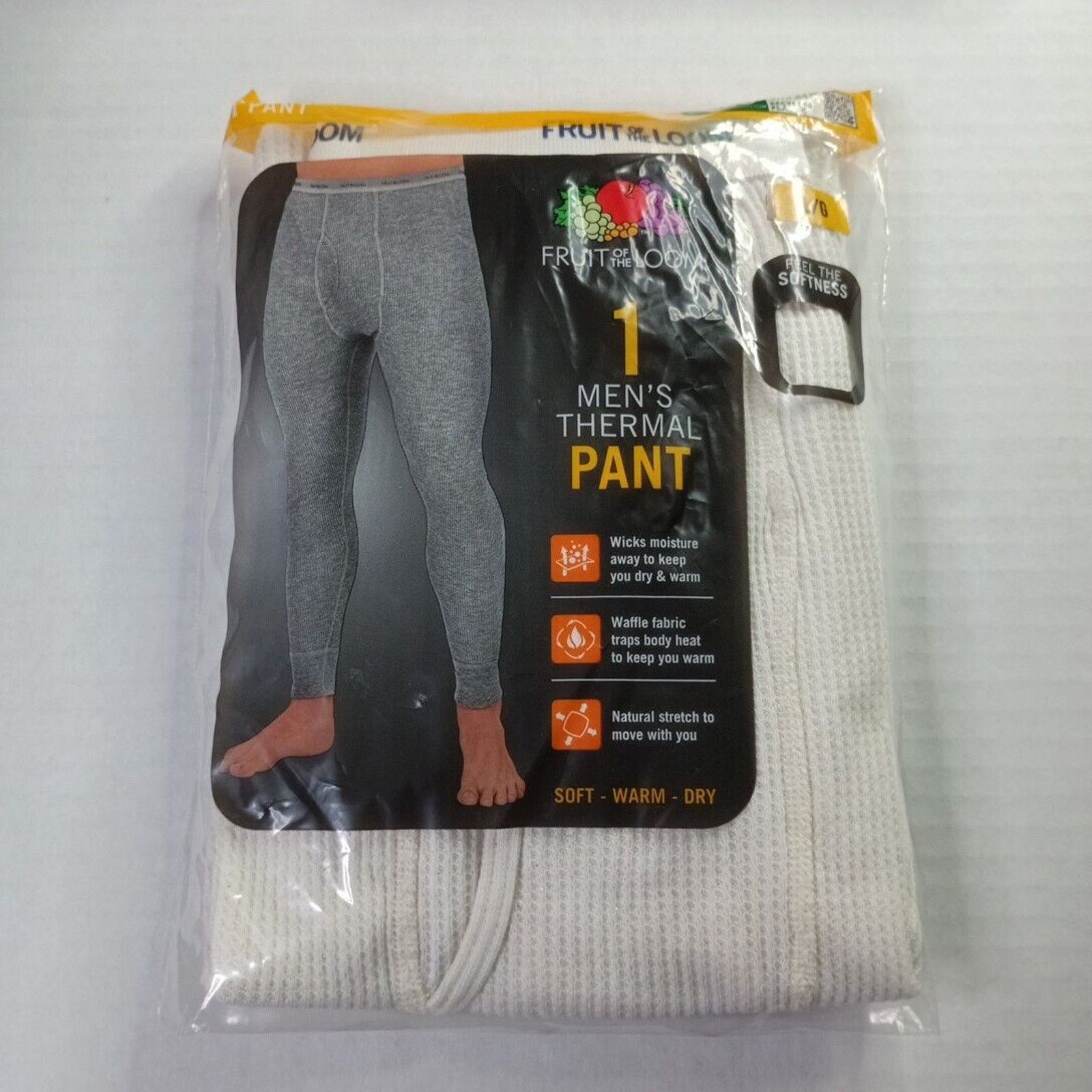 Fruit Of The Loom Fruit of the Loom Thermal Underwear Pants Men's L White Size US L / EU 52-54 / 3 - 1 Thumbnail