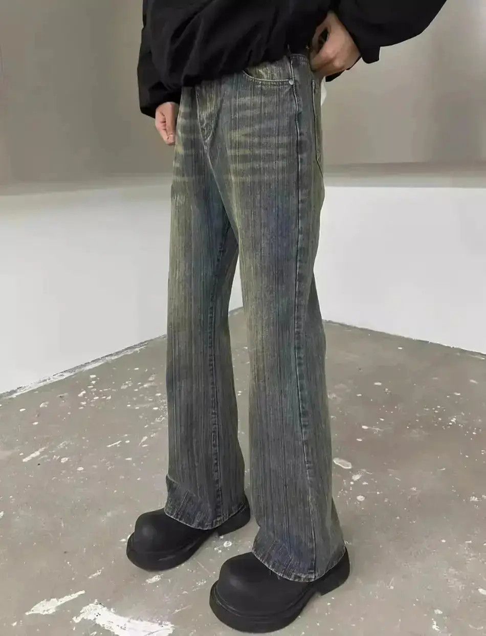 Japanese Brand Retro washed micro flared jeans Size US 30 / EU 46 - 1 Thumbnail