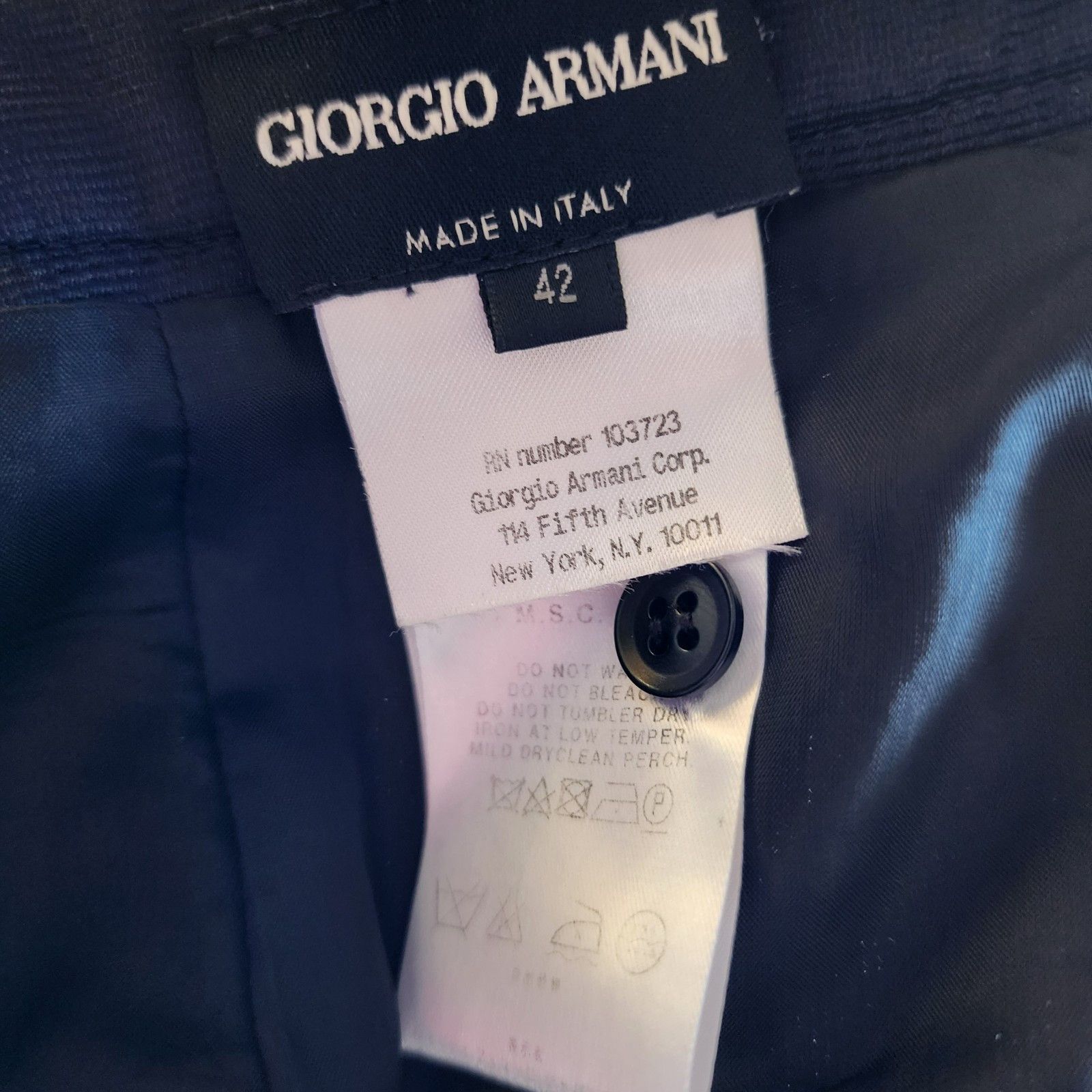 Giorgio Armani Giorgio Armani Black Pencil Skirt – Pleated Accents, Size M Size 28" / US 6 / IT 42 - 7 Thumbnail