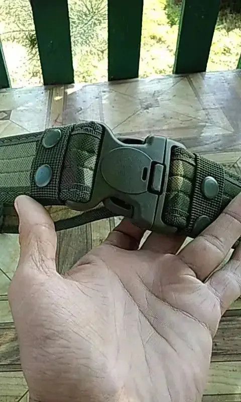 Other Army Style Combat Belt Set Quick Release Tactical Belts Size ONE SIZE - 6 Thumbnail