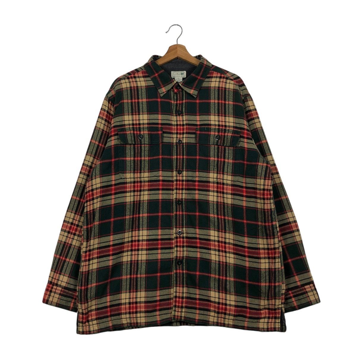 Japanese Brand 🔥VINTAGE FLANNEL SHIRT JACKET L.L.BEAN CHORE TARTAN DESIGN Size US L / EU 52-54 / 3 - 3 Thumbnail