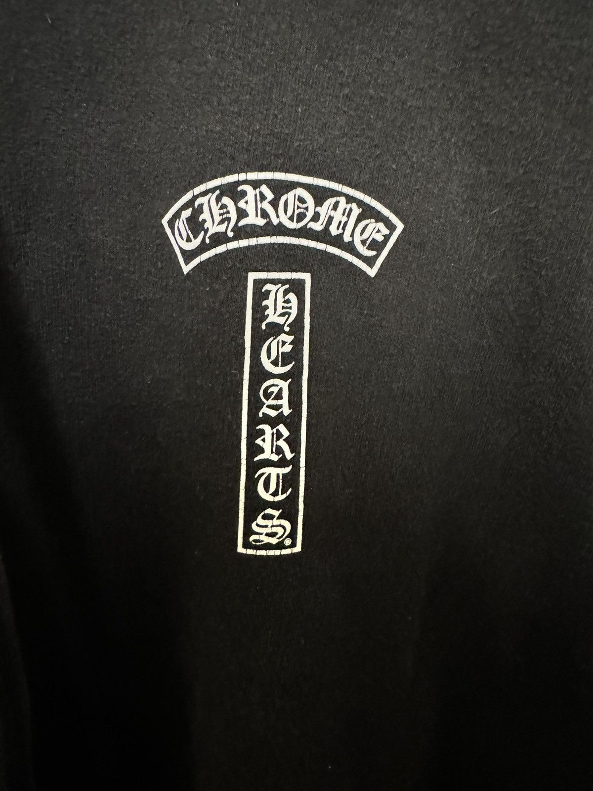 Chrome Hearts Chrome Hearts T Logo USA Shoulder Hoodie ‘Black’ Size US XL / EU 56 / 4 - 10 Thumbnail