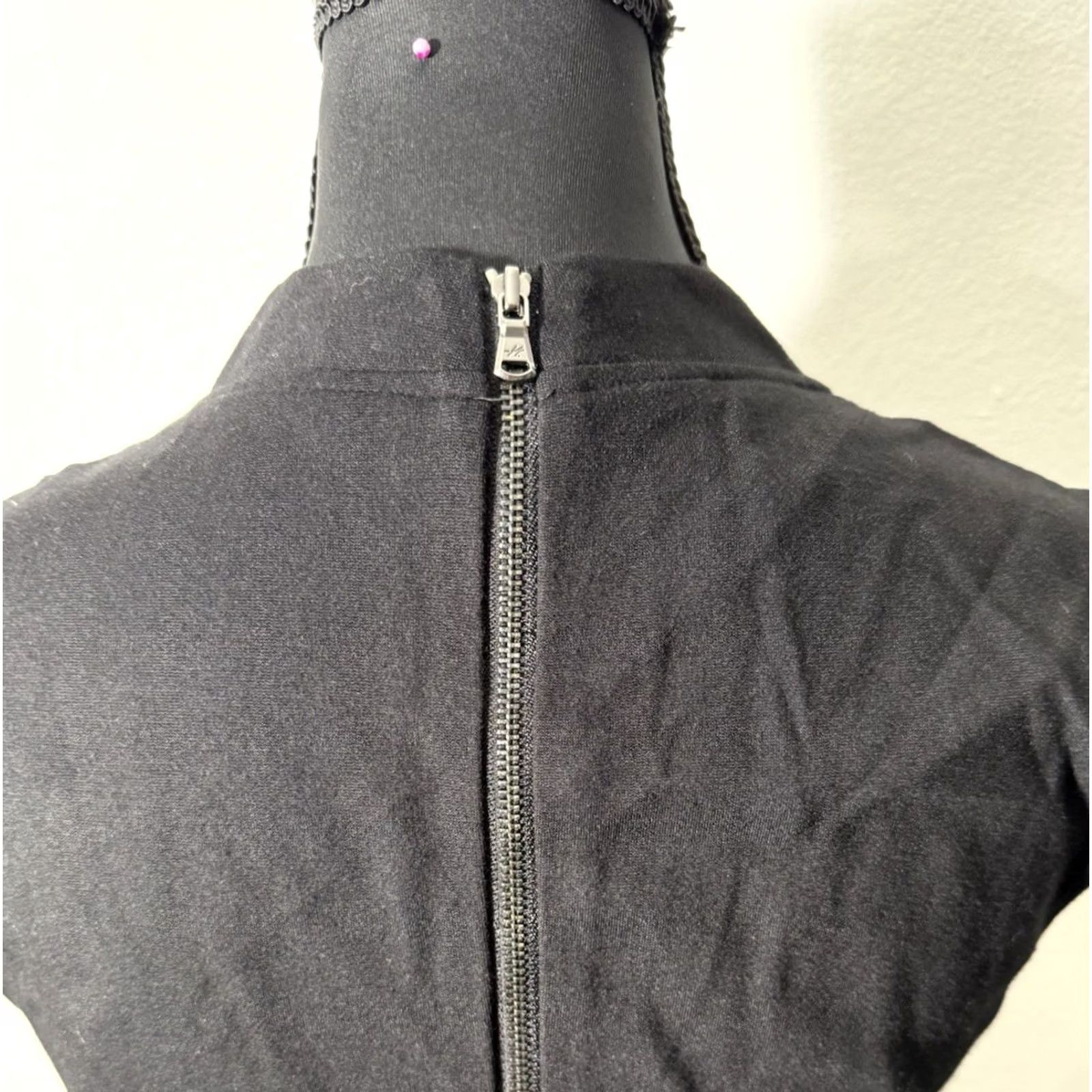 Kenneth Cole Kenneth Cole New York Black Sleeveless Bodycon Dress | Size 8 | Zip Back | Party/Cocktail Size M / US 6-8 / IT 42-44 - 4 Thumbnail
