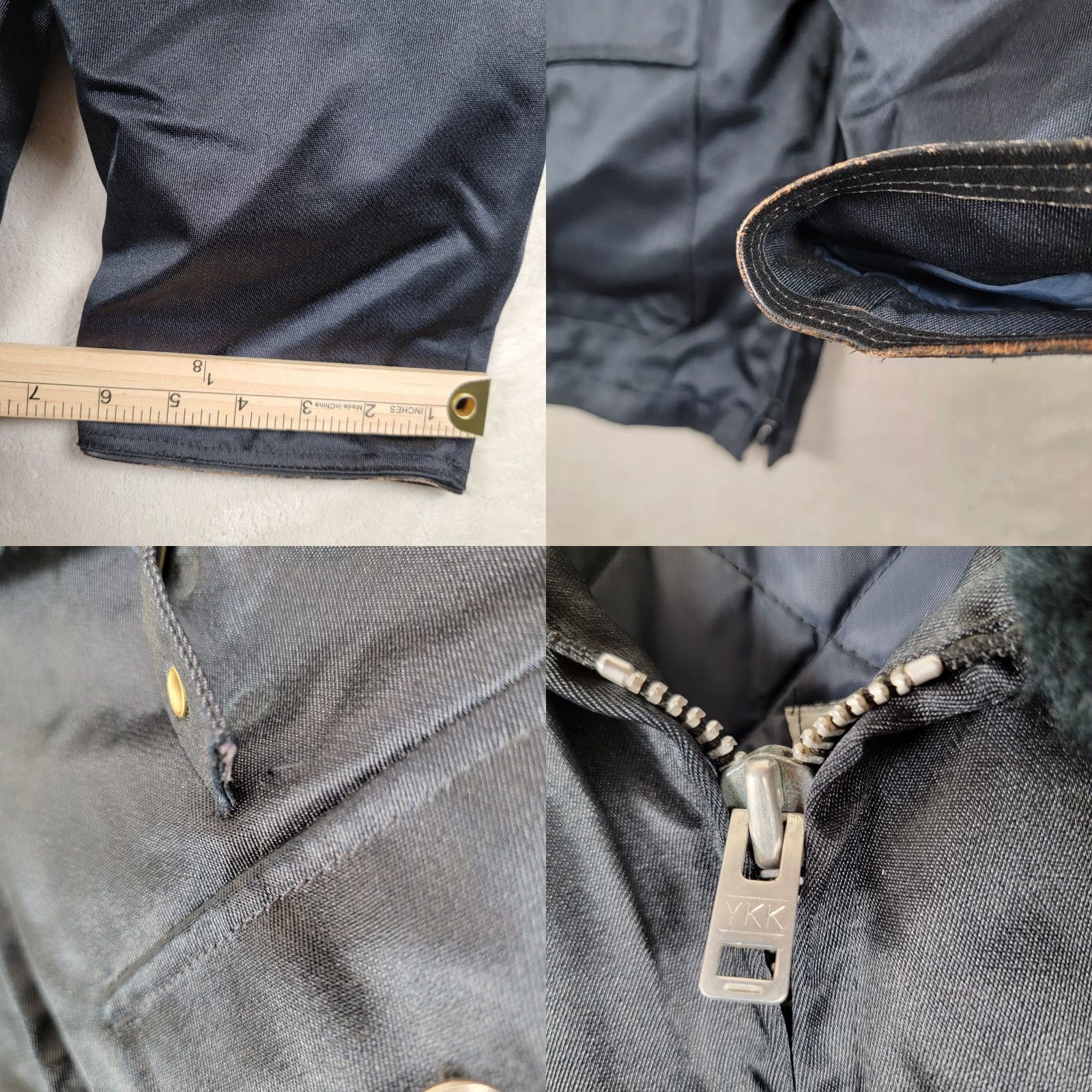 Vintage VINTAGE Blauer Mfg Co Coat Mens 44R Black Nylon Weather Resistant Zip Front 80s Workwear Coat Size US S / EU 44-46 / 1 - 9 Thumbnail