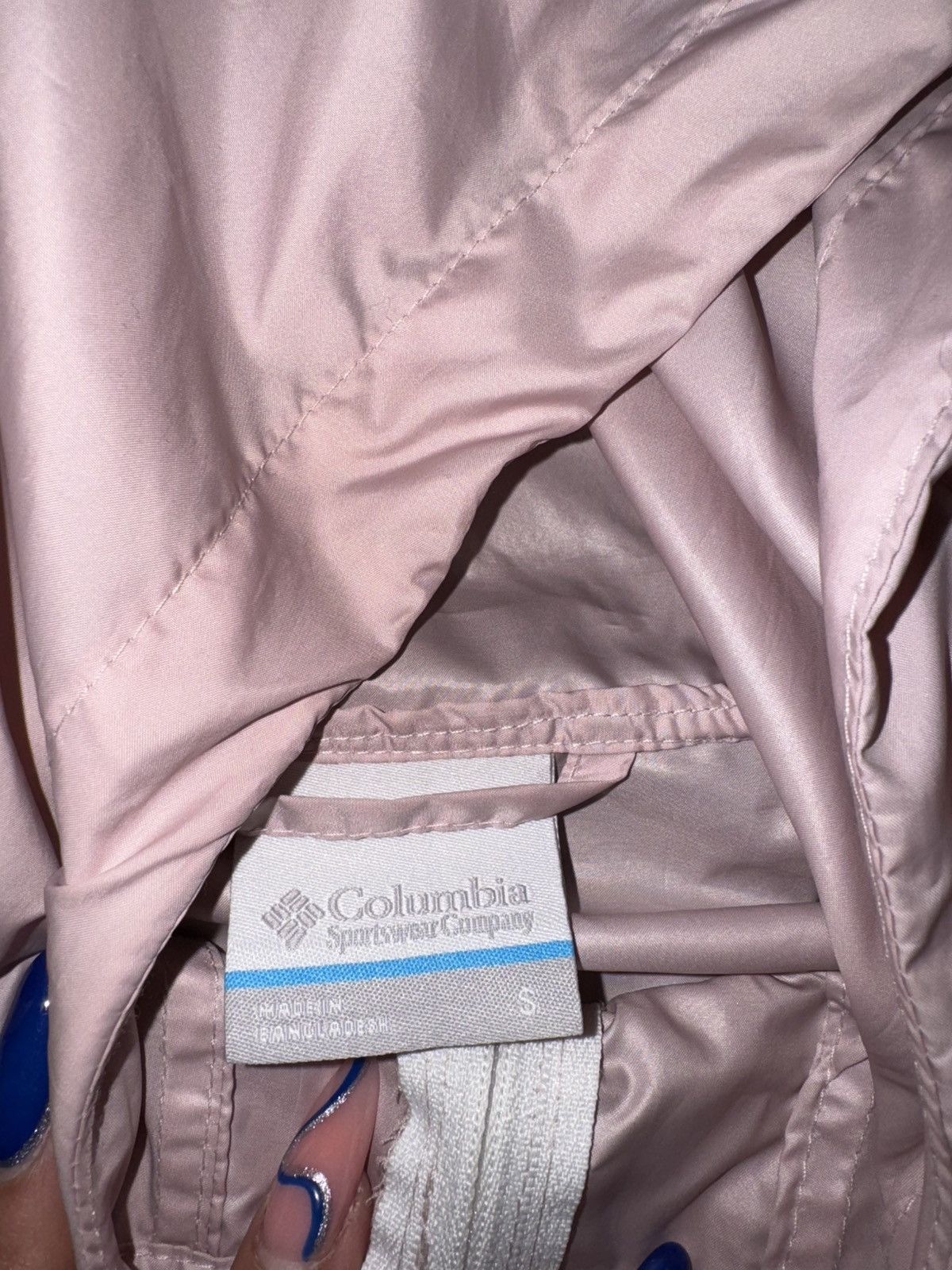 Columbia Pink and white Columbia windbreaker jacket Size S / US 4 / IT 40 - 2 Thumbnail