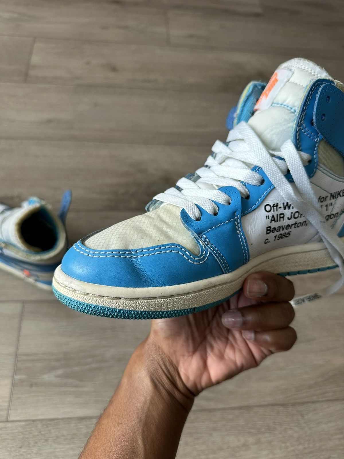 Jordan Brand × Off-White Jordan 1 Retro OG x Off-White High UNC Sz 6 Size US 6 / EU 39 - 18 Thumbnail