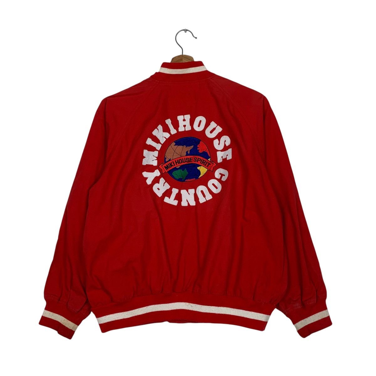 Japanese Brand Miki House Country Big Logo Varsity Jacket Size US M / EU 48-50 / 2 - 1 Thumbnail