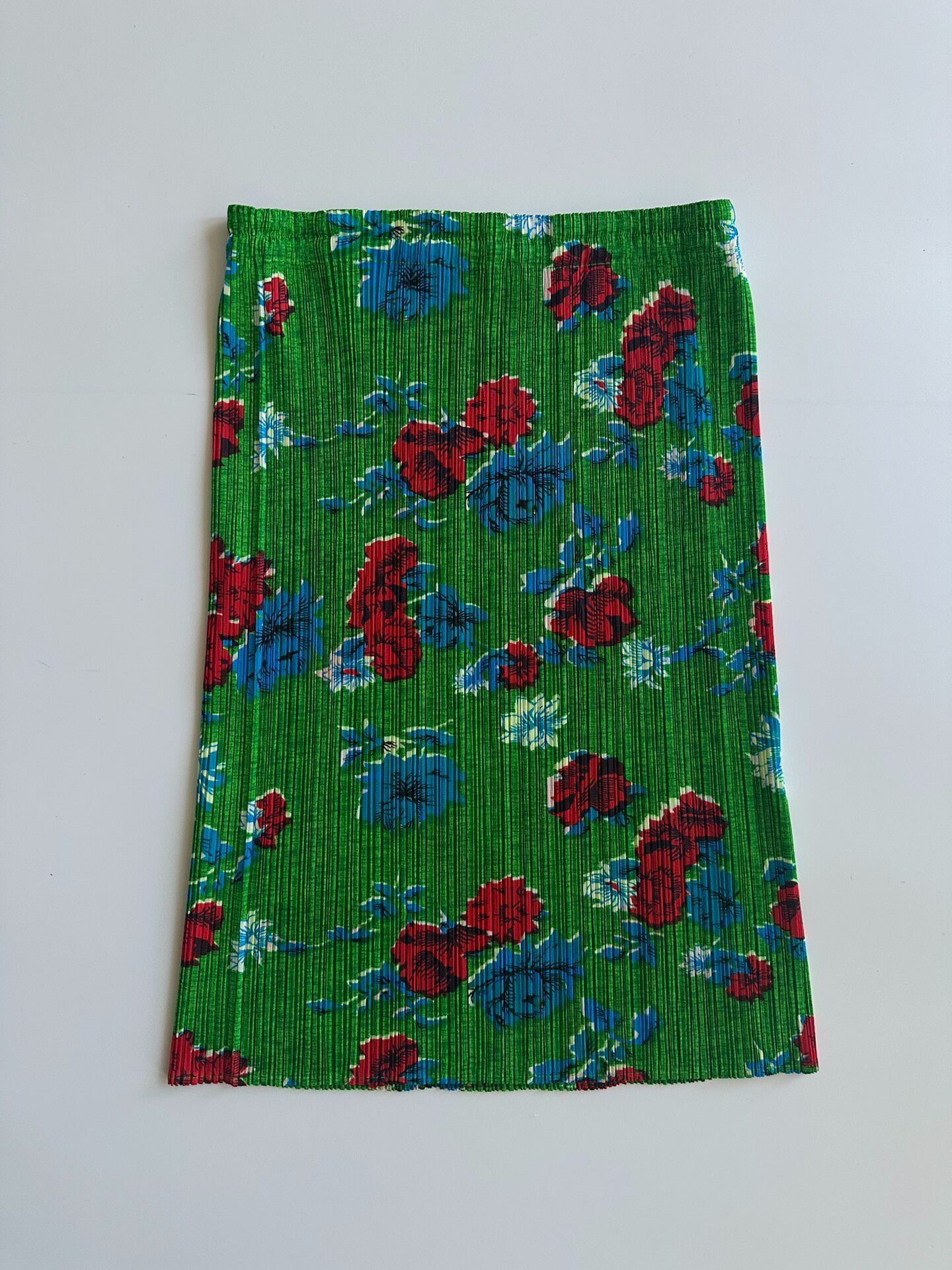 Issey Miyake ISSEY MIYAKE size3 PLEATS floral pleated skirt| Size 29" - 4 Thumbnail