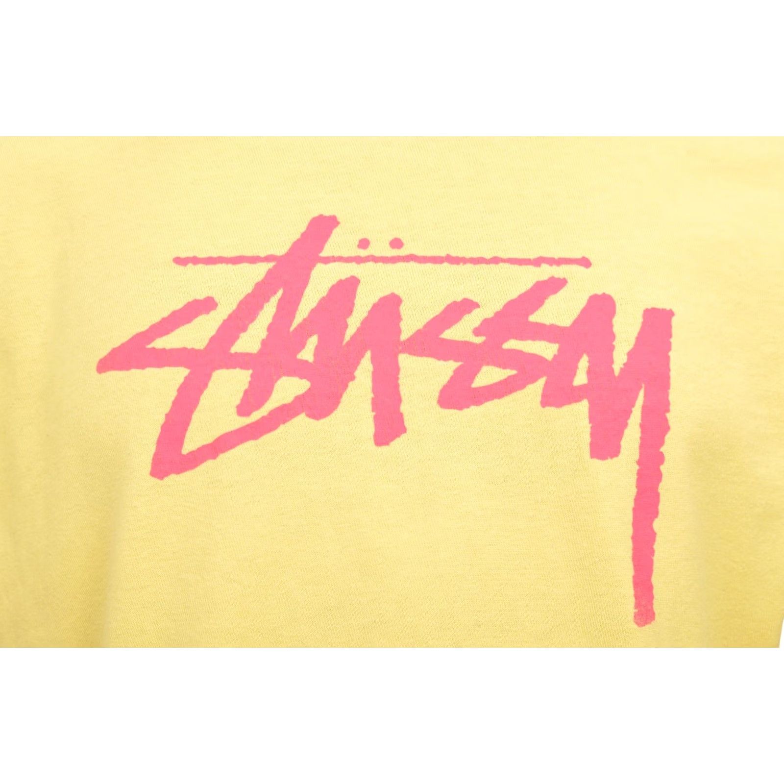 Logo 7 Stussy Big Logo Yellow T-Shirt M Mens Tee Short Sleeve Shirt Size US M / EU 48-50 / 2 - 3 Thumbnail