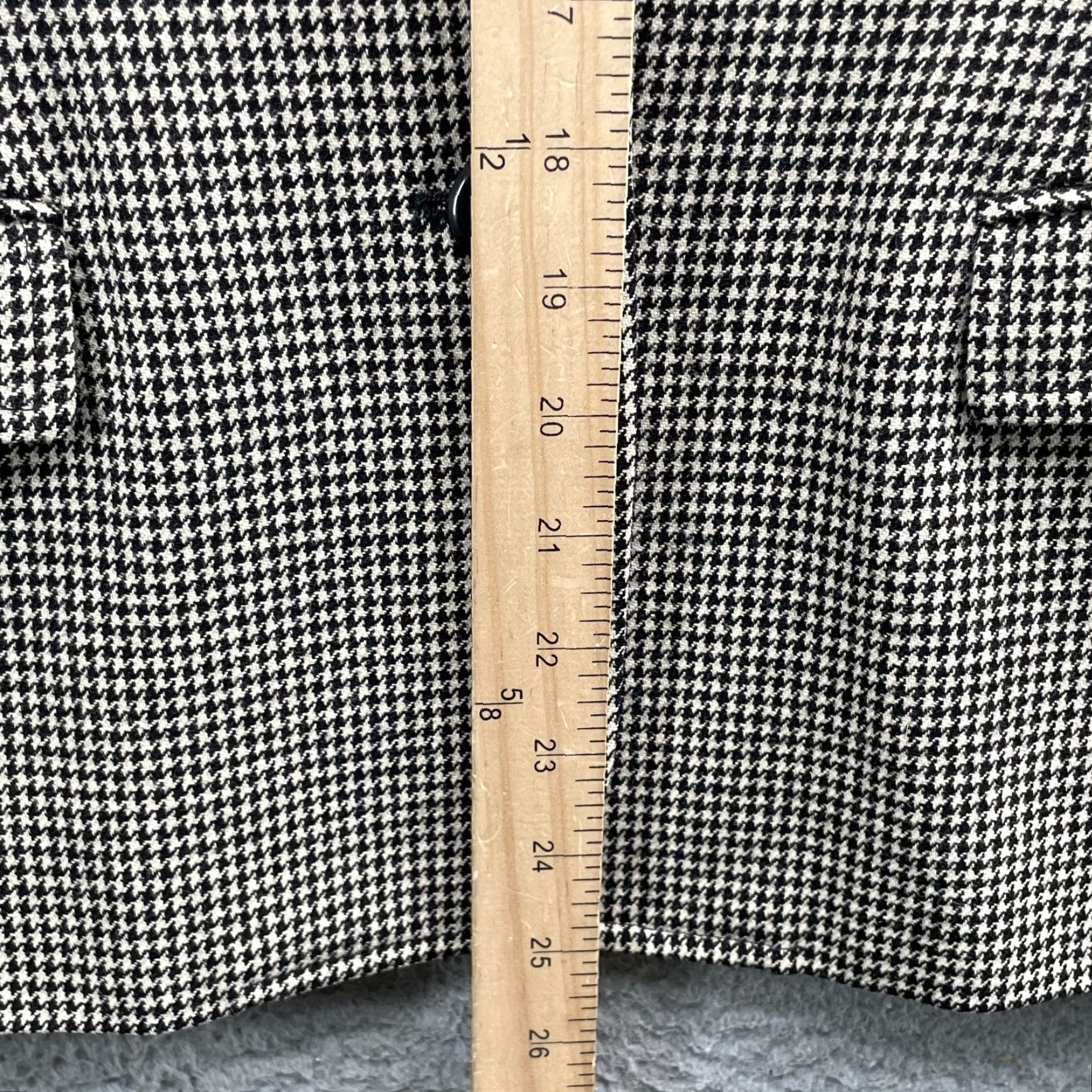 Ralph Lauren VTG Ralph Lauren 100% Wool Pant Suit Women 8 Houndstooth Blazer Jacket Wool Black Classic Retro Designers Corpcore Vintage Women 8 Mens? Size 30" / US 8 / IT 44 - 6 Thumbnail