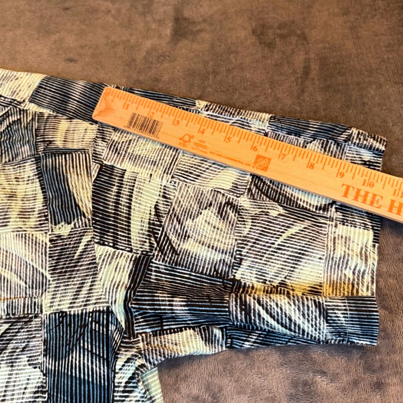 Tori Richard Tori Richard Aloha Shirt Mens Large Blue Geometric Print Cotton Button Up Size US L / EU 52-54 / 3 - 6 Thumbnail