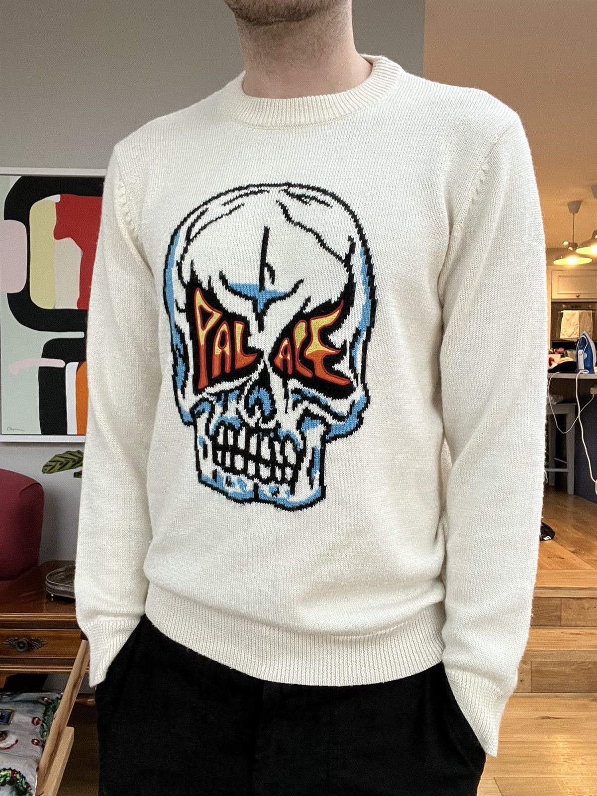 Palace Palace Skull Knit - XL Size US XL / EU 56 / 4 - 6 Thumbnail