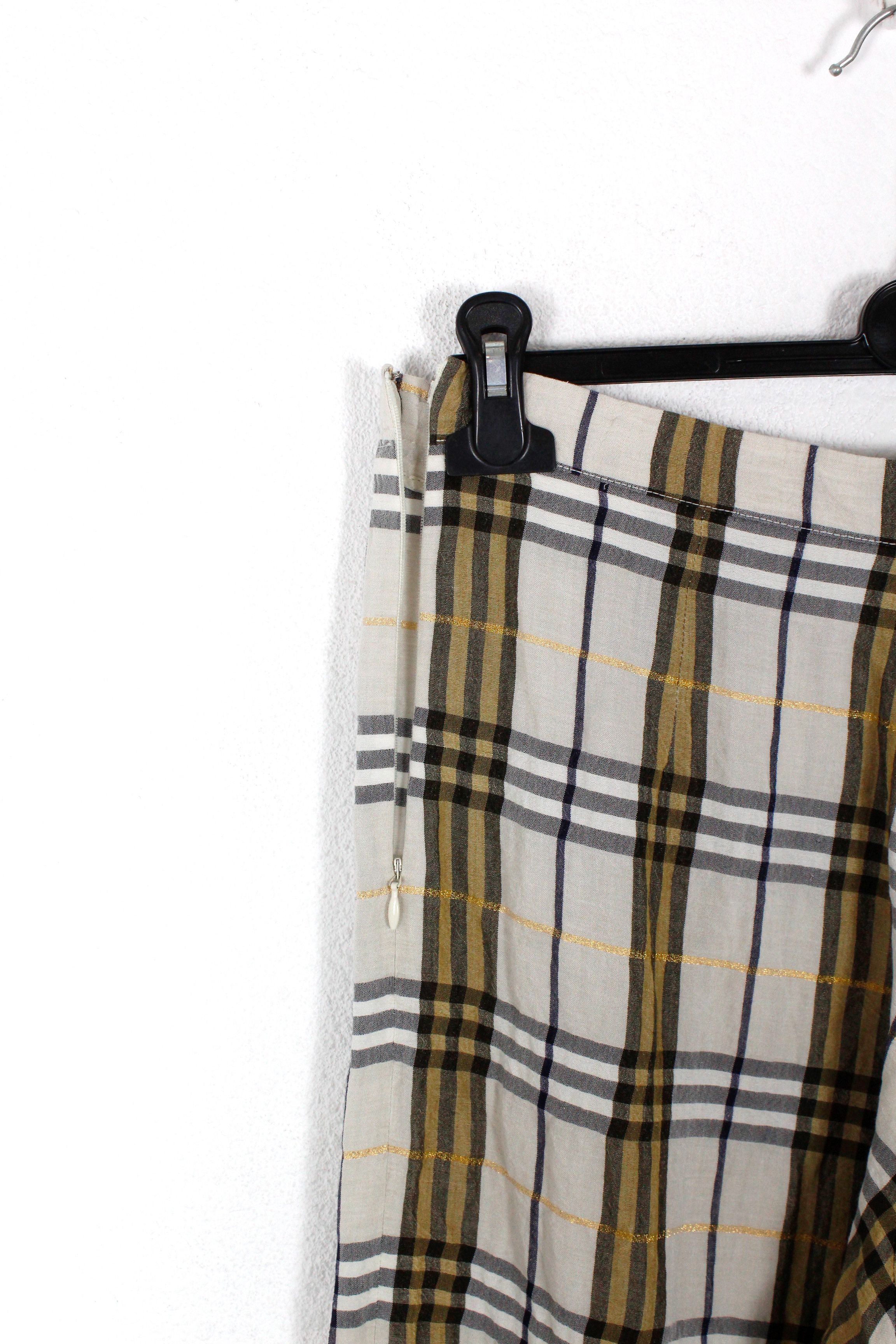 Burberry × Burberry Prorsum Burberry Nova Check Silk Viscose Pants Y2K Size 30" / US 8 / IT 44 - 4 Thumbnail