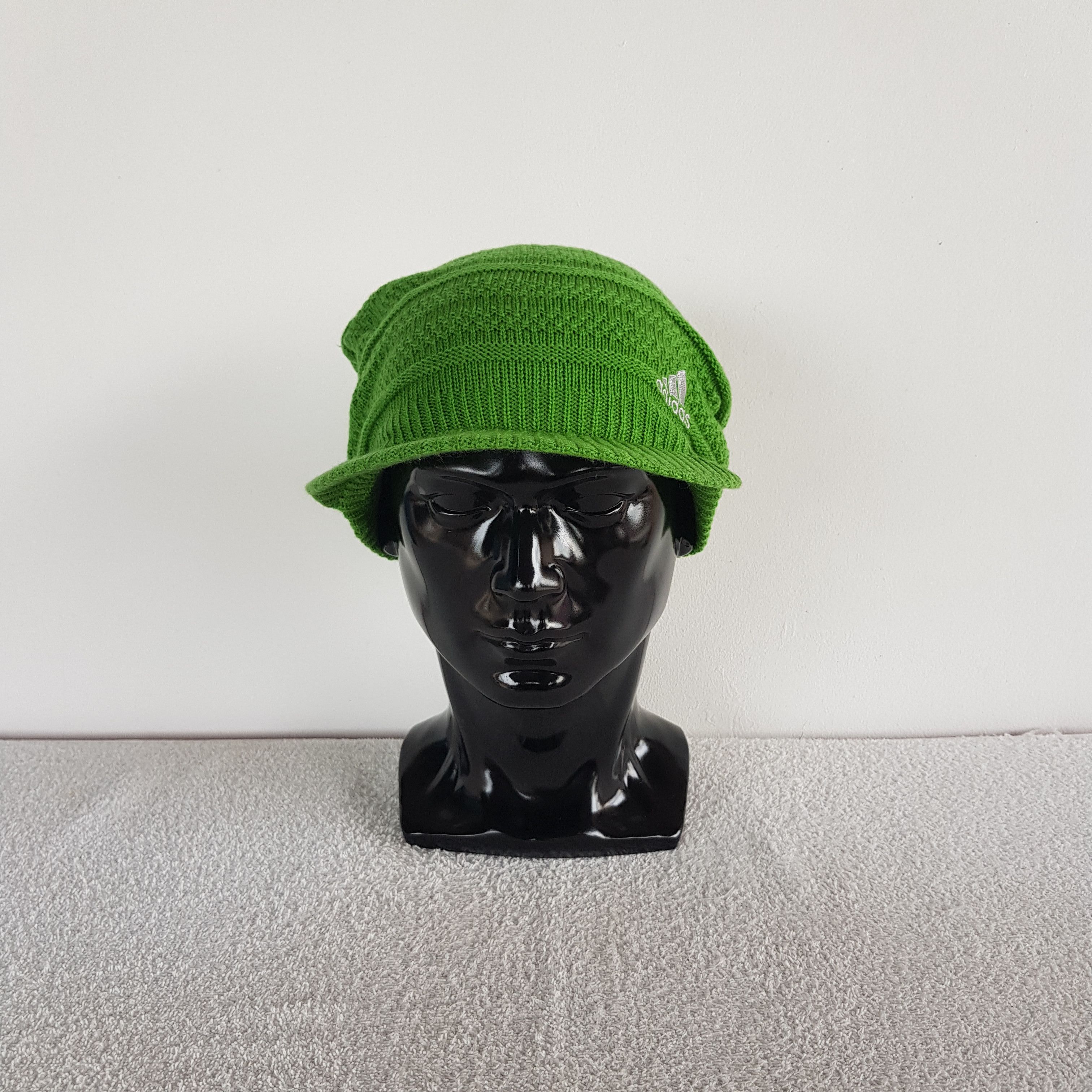 Adidas Vintage Adidas Beanie Knit Crochet Sportswear Snow Caps Hats Size ONE SIZE - 2 Thumbnail