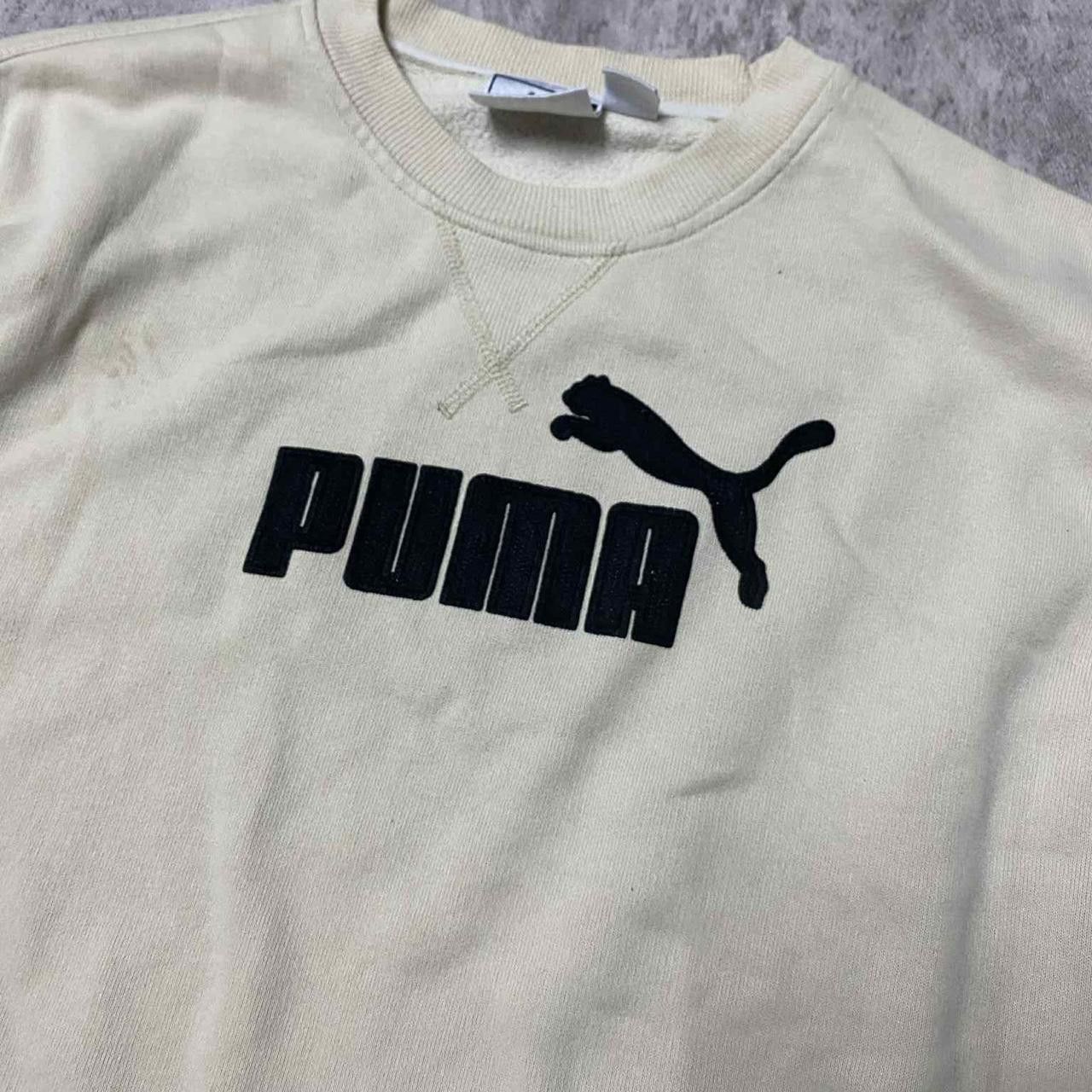 Puma Cream Puma sweatshirt with black logo Size US XL / EU 56 / 4 - 2 Thumbnail