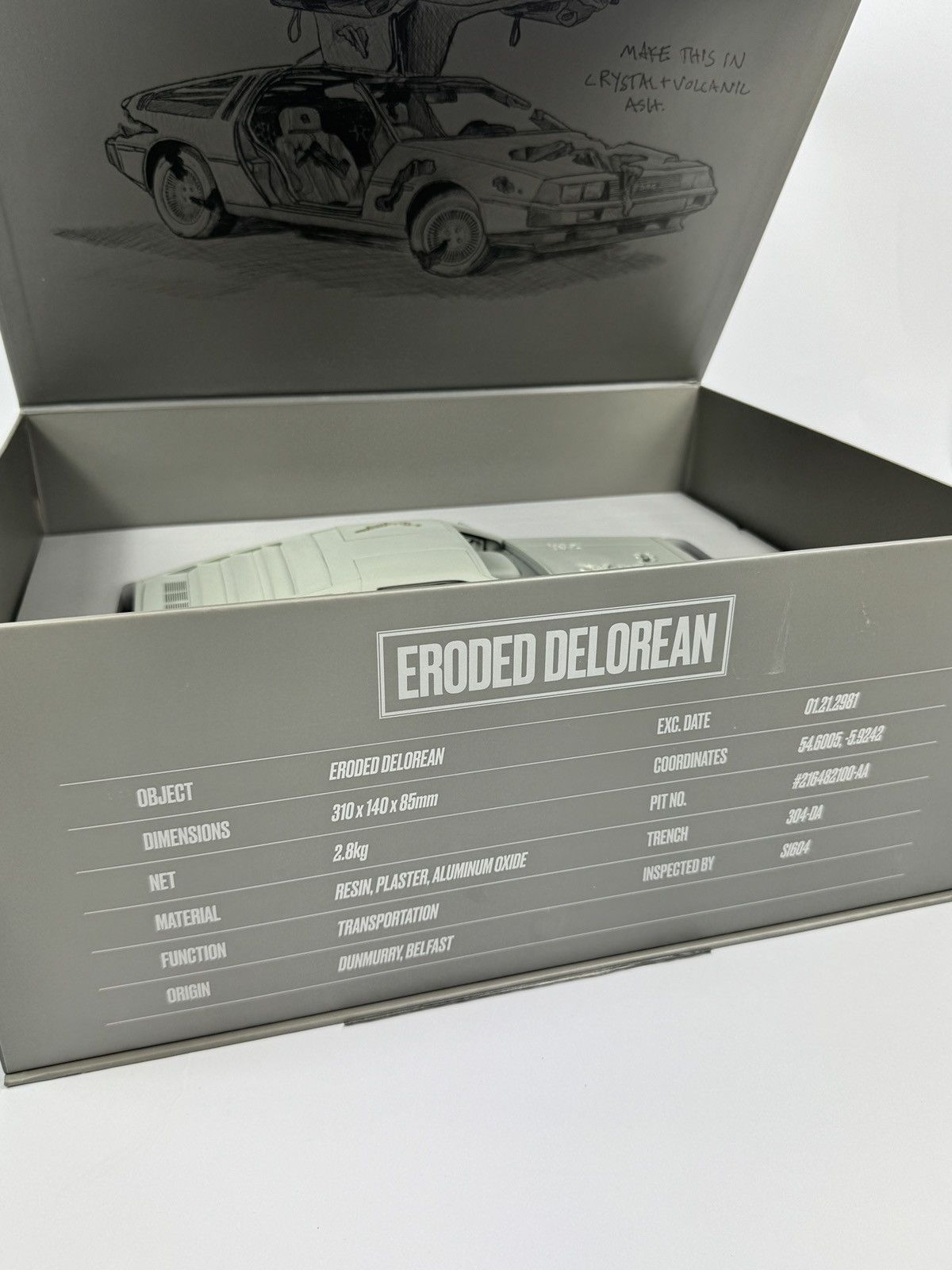 Daniel Arsham ERODED DELOREAN TURBO CAR Size ONE SIZE - 11 Thumbnail