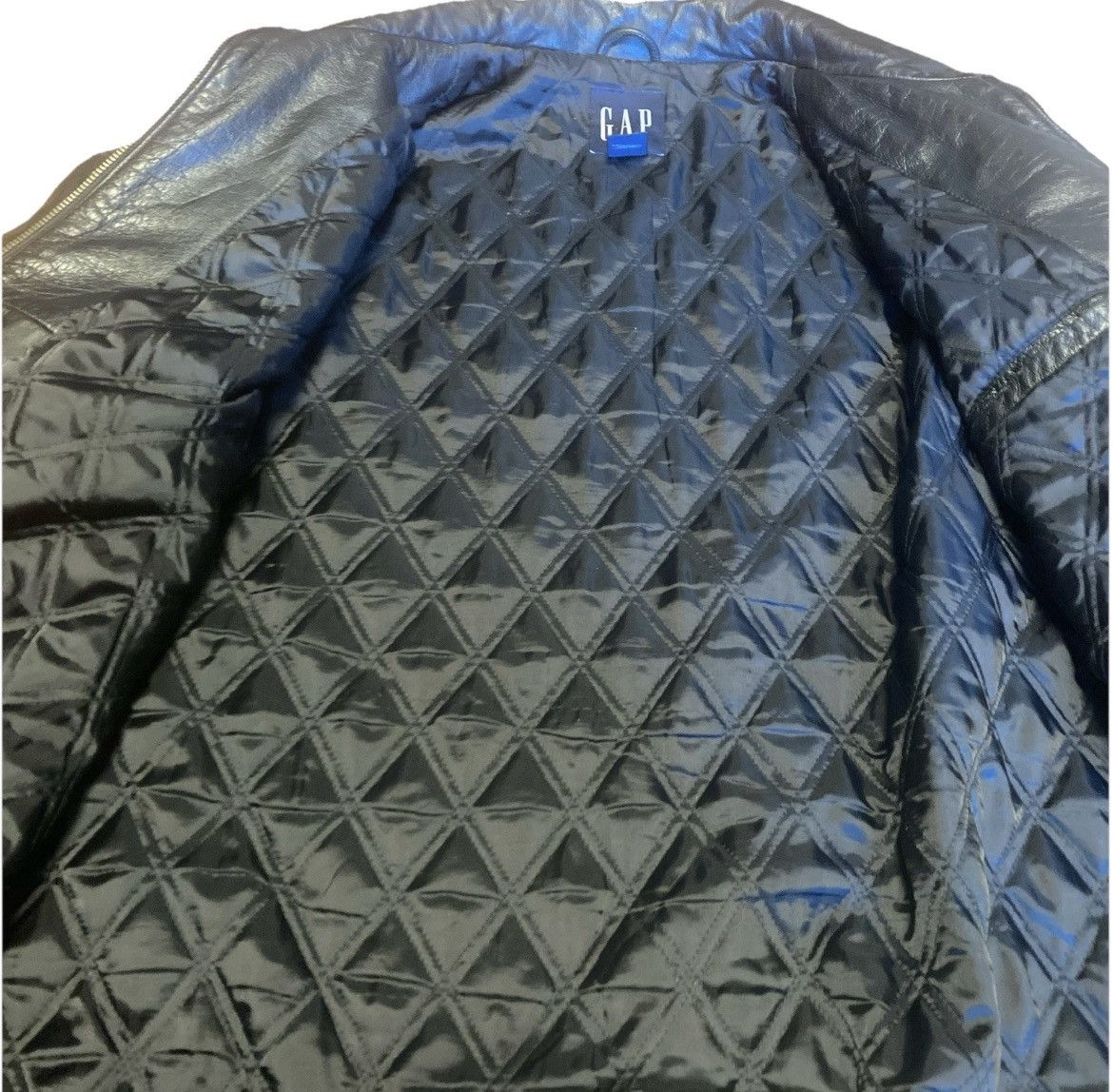 Gap Vintage GAP Men's Moto Jacket Y2K 2000s Black Size Large Size US L / EU 52-54 / 3 - 4 Thumbnail