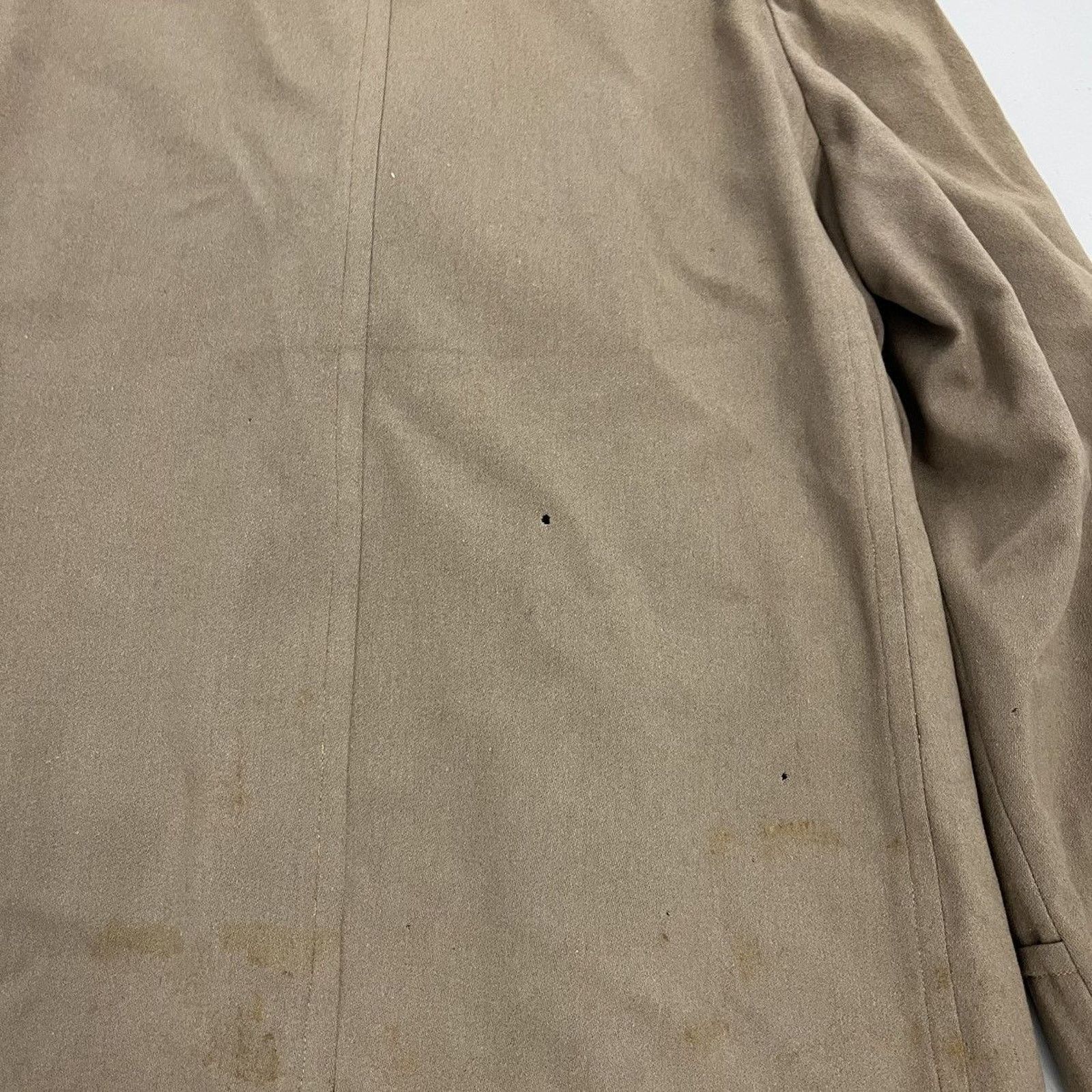 Other Vintage 40s 50s Beige Wool Long Overcoat Size US XL / EU 56 / 4 - 6 Thumbnail