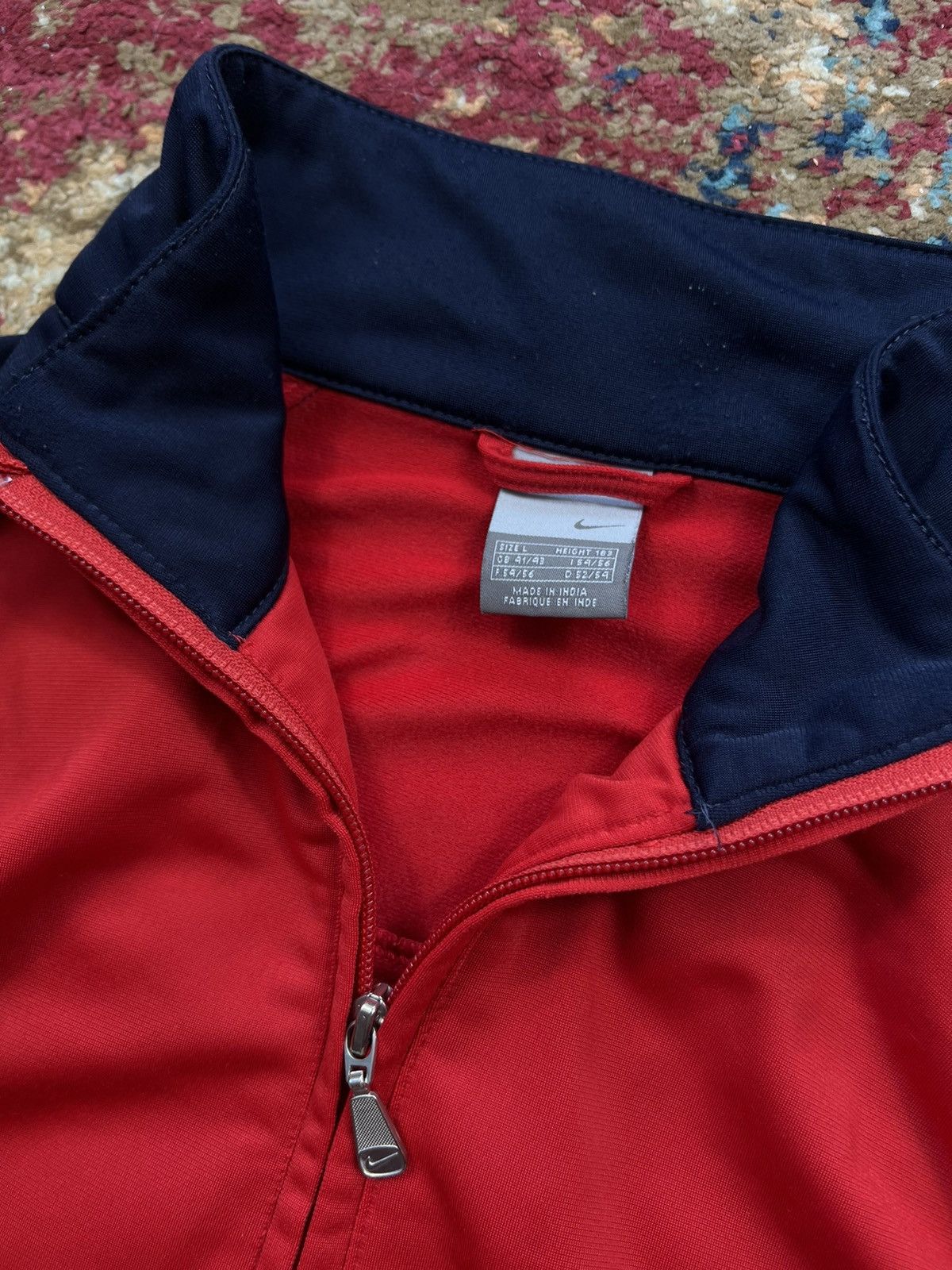 Nike × Vintage 90’s NIKE RETRO Y2K SWOOSH LOGO TRACK JACKET Size US L / EU 52-54 / 3 - 4 Thumbnail