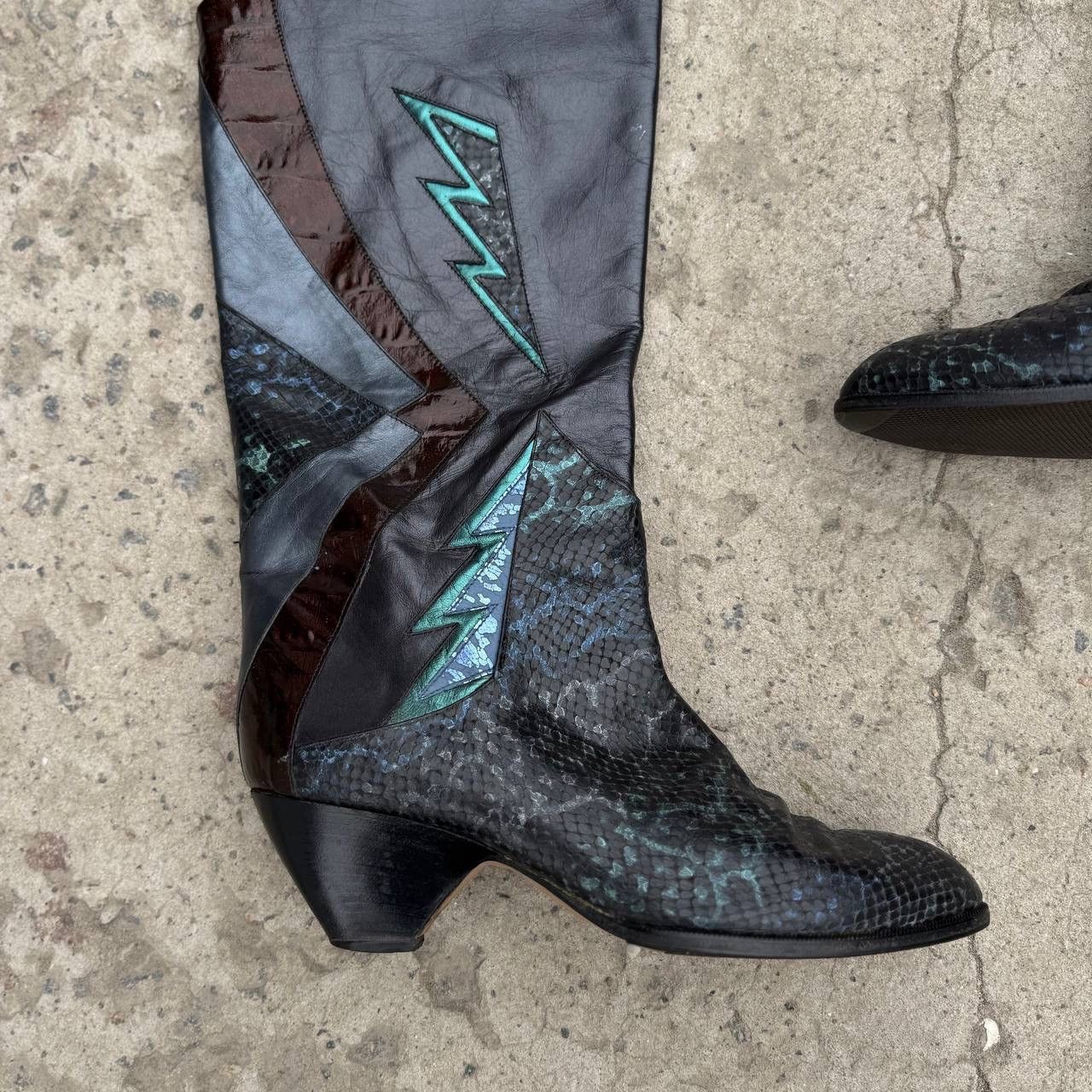 Y/Project Vintage Women’s High Leather Boots Western Size 40 Elektro Size US 10 / IT 40 - 9 Thumbnail