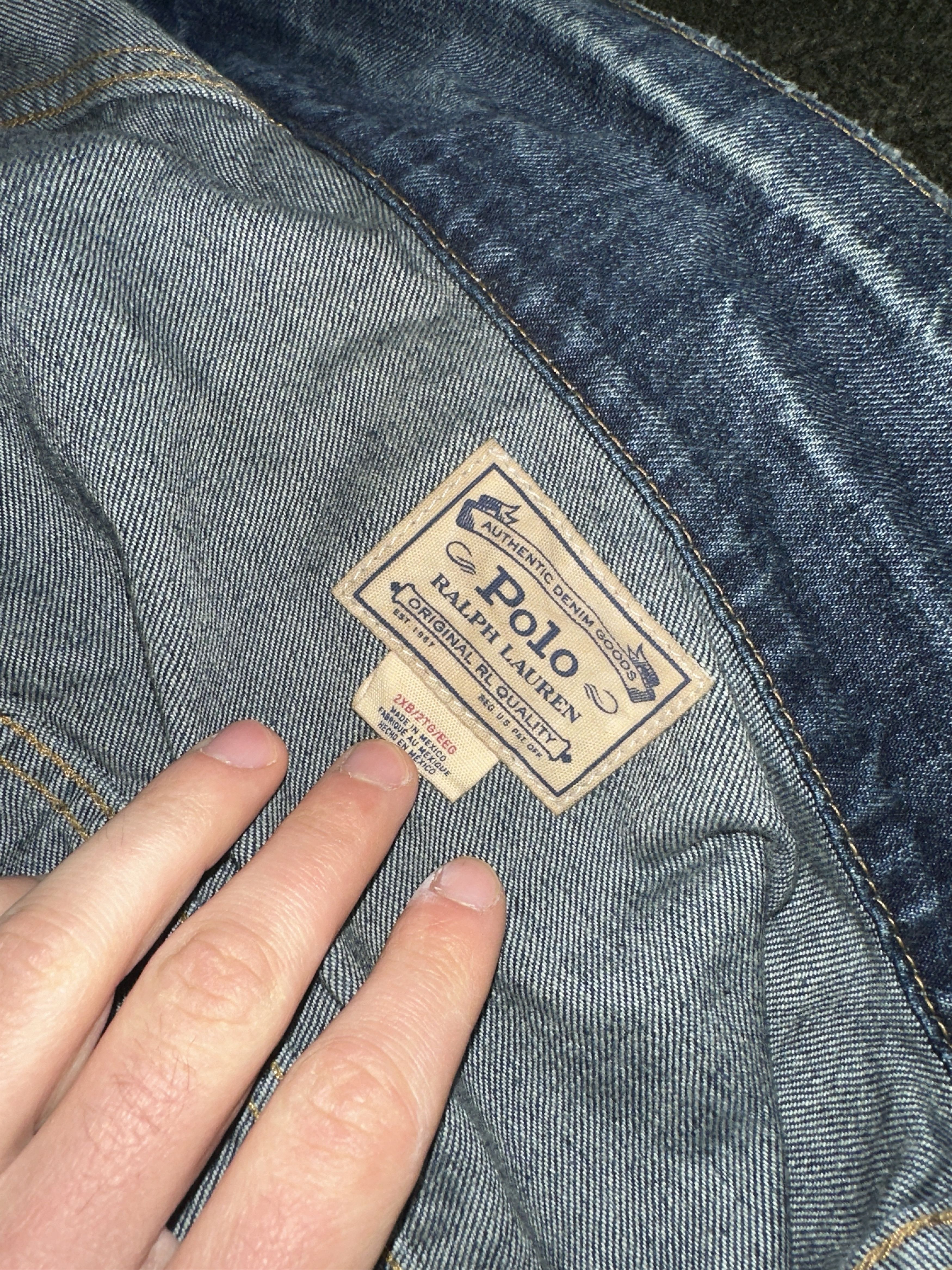Ralph Lauren RRL Ralph Lauren Denim Jacket Distressed Trucker Size 2XL Size US XXL / EU 58 / 5 - 11 Thumbnail