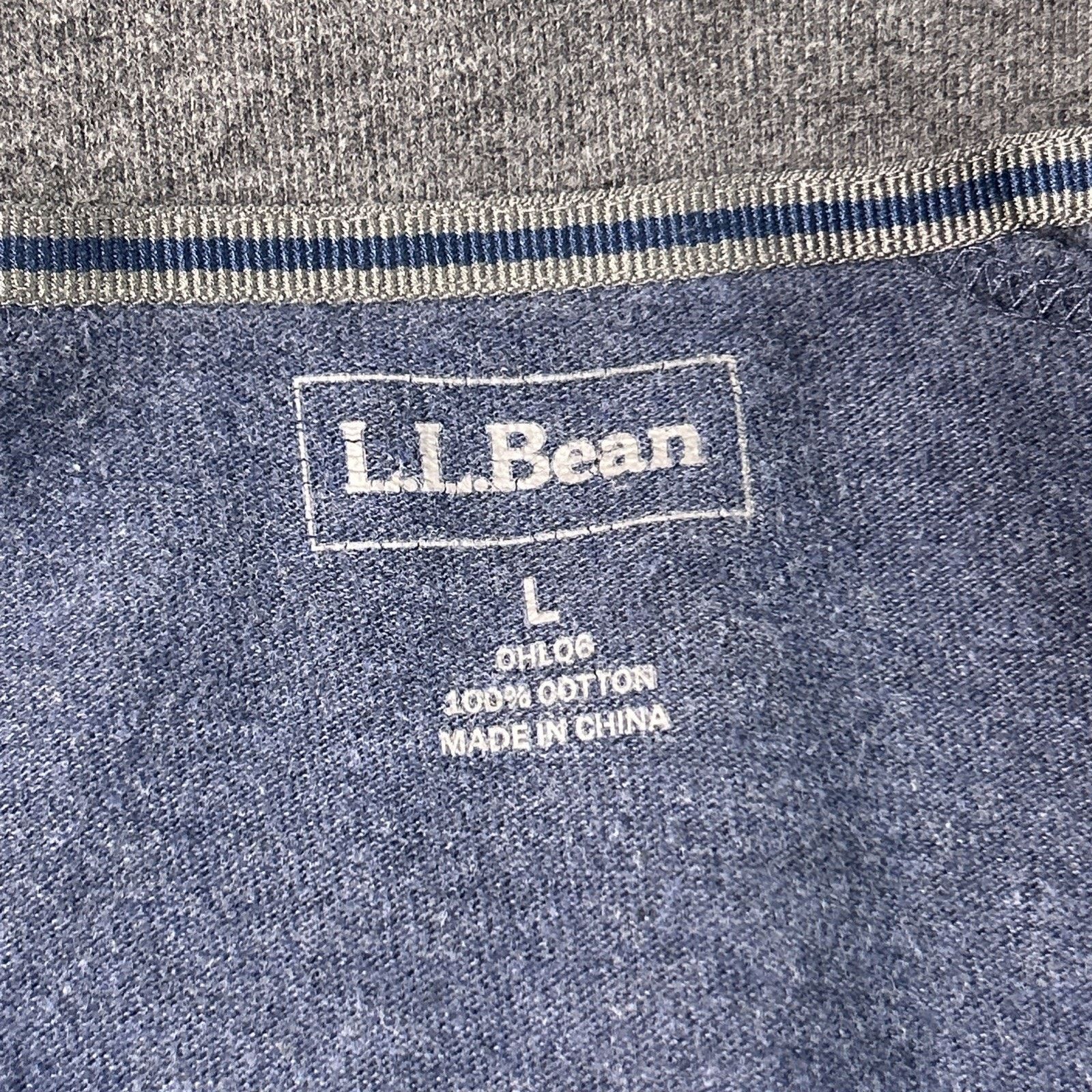 L.L. Bean LL Bean Qtr Zip Sweater Mens Large Fleece Cotton Pullover Size US L / EU 52-54 / 3 - 6 Thumbnail