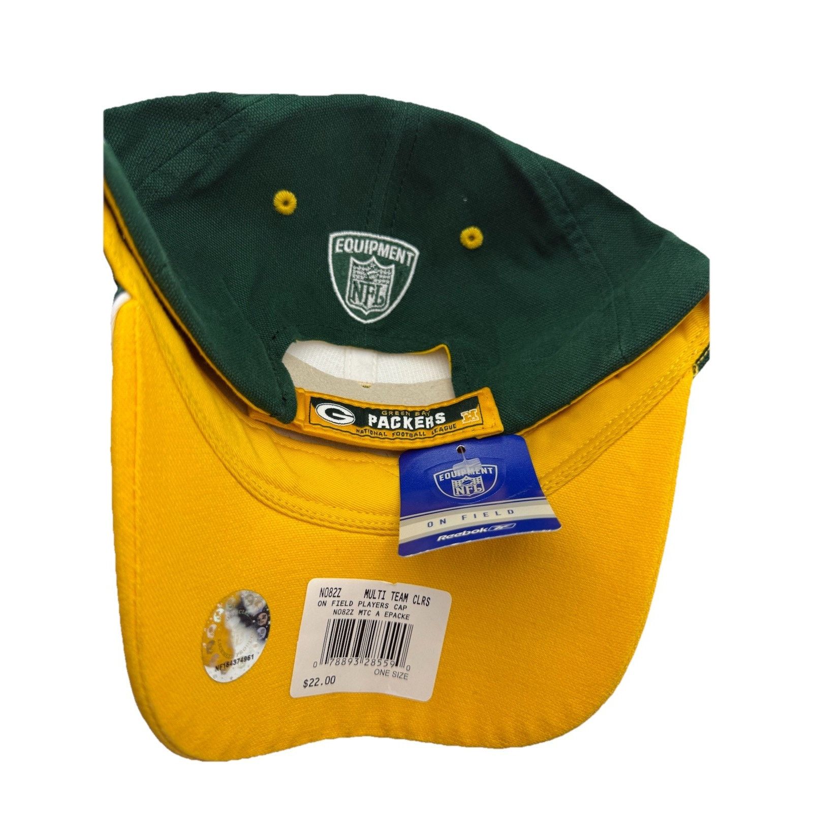 NFL Green Bay Packers Mike Hawkins Auto On Field Reebok Hat Size ONE SIZE - 4 Thumbnail