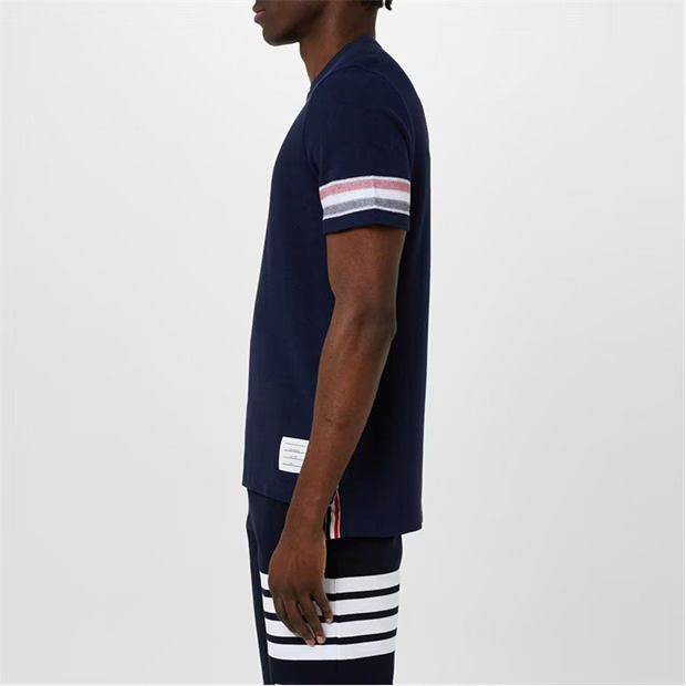 Thom Browne o1g2r1mq0724 Striped Sleeve T- Shirts in Navy Size US M / EU 48-50 / 2 - 5 Thumbnail