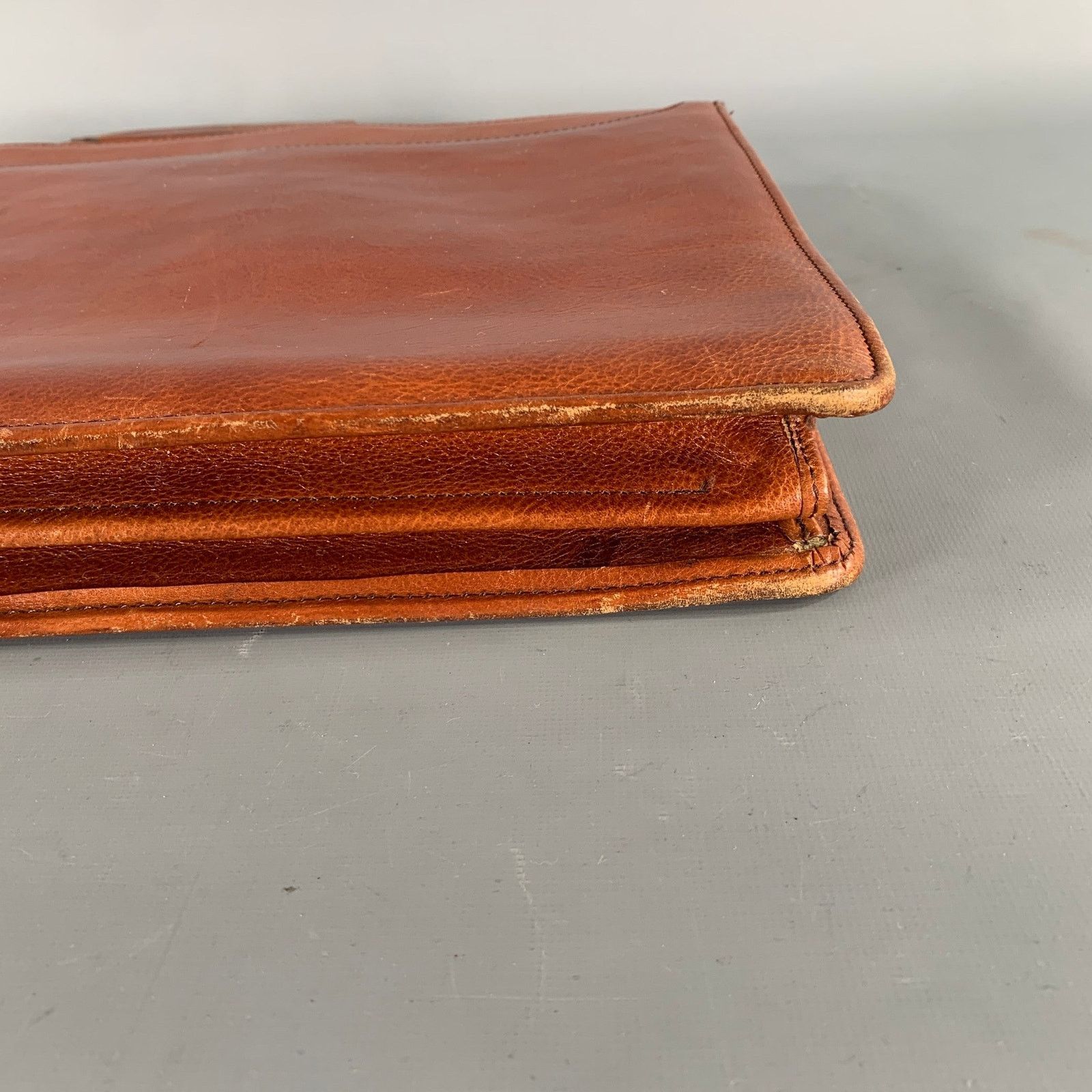Vintage VINTAGE Brown Leather Briefcase Size ONE SIZE - 7 Thumbnail