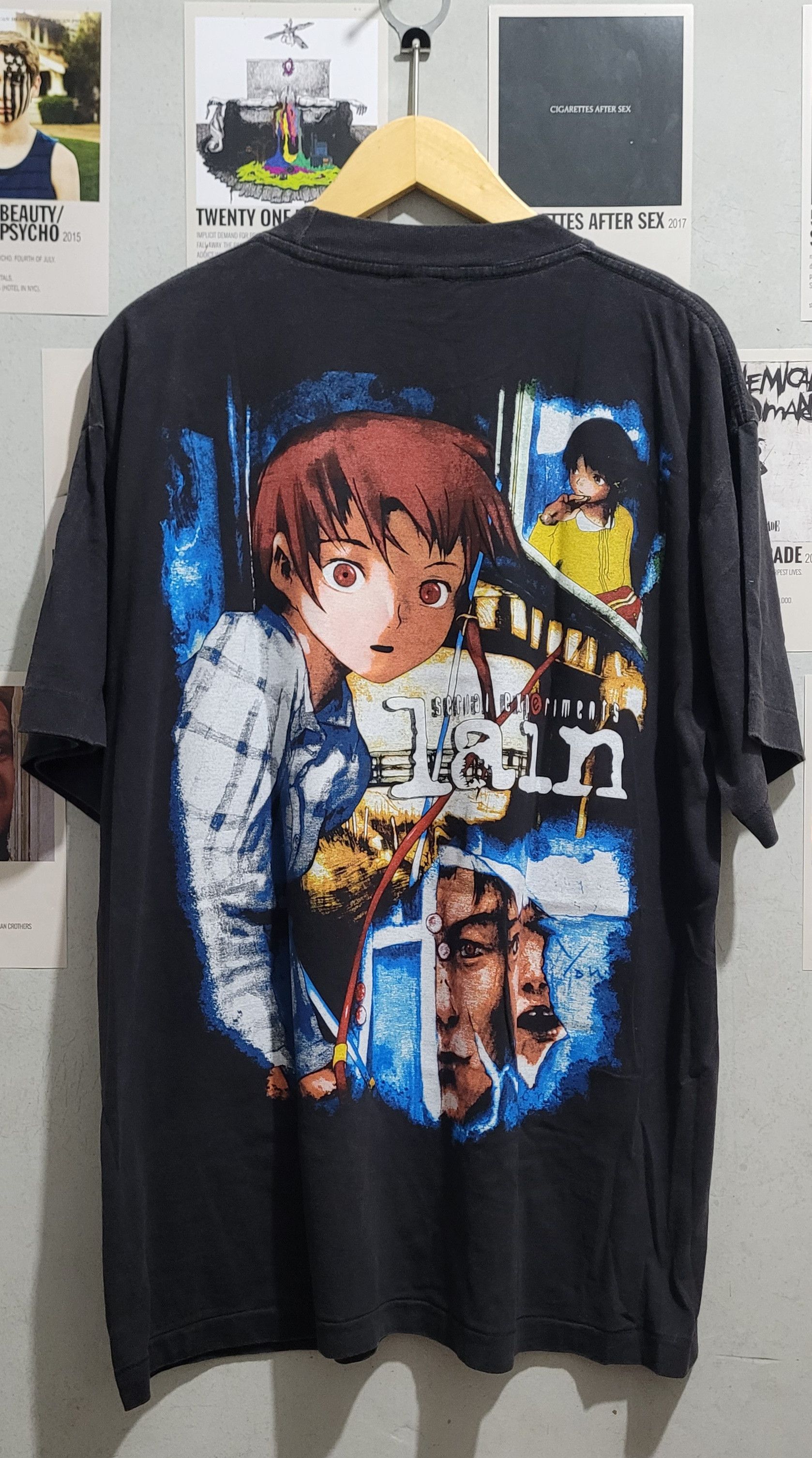 Serial Experiments Lain Japanese T Shirt Unisex Adult Mens