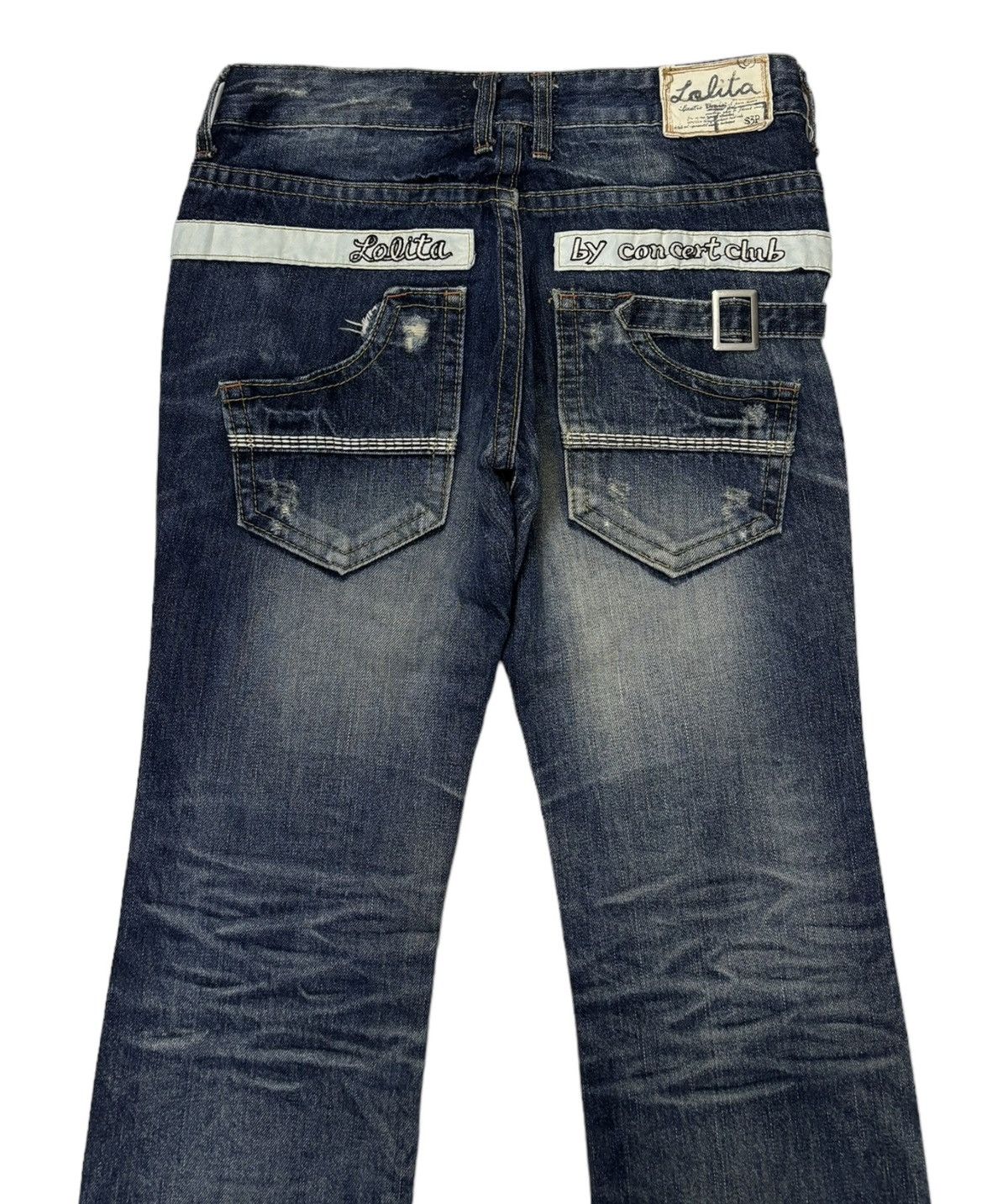 Japanese Brand 🔥VINTAGE LOLITA BY CONCERT CLUB DISTRESSED DENIM JEANS Size 30" / US 8 / IT 44 - 7 Thumbnail