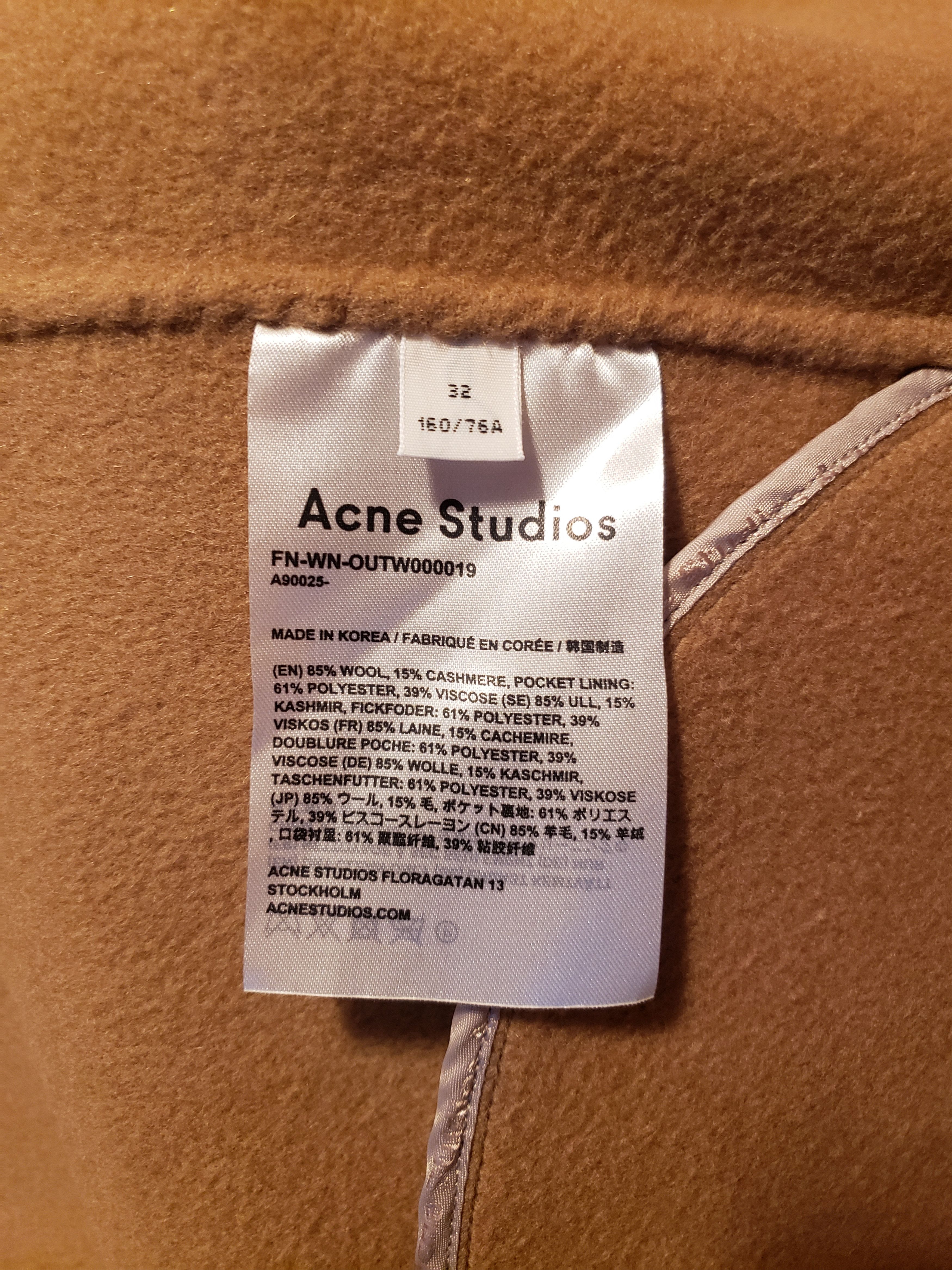 Acne Studios Acne Studios Cashmere Kimono Coat Double Face Size XS / US 0-2 / IT 36-38 - 4 Thumbnail